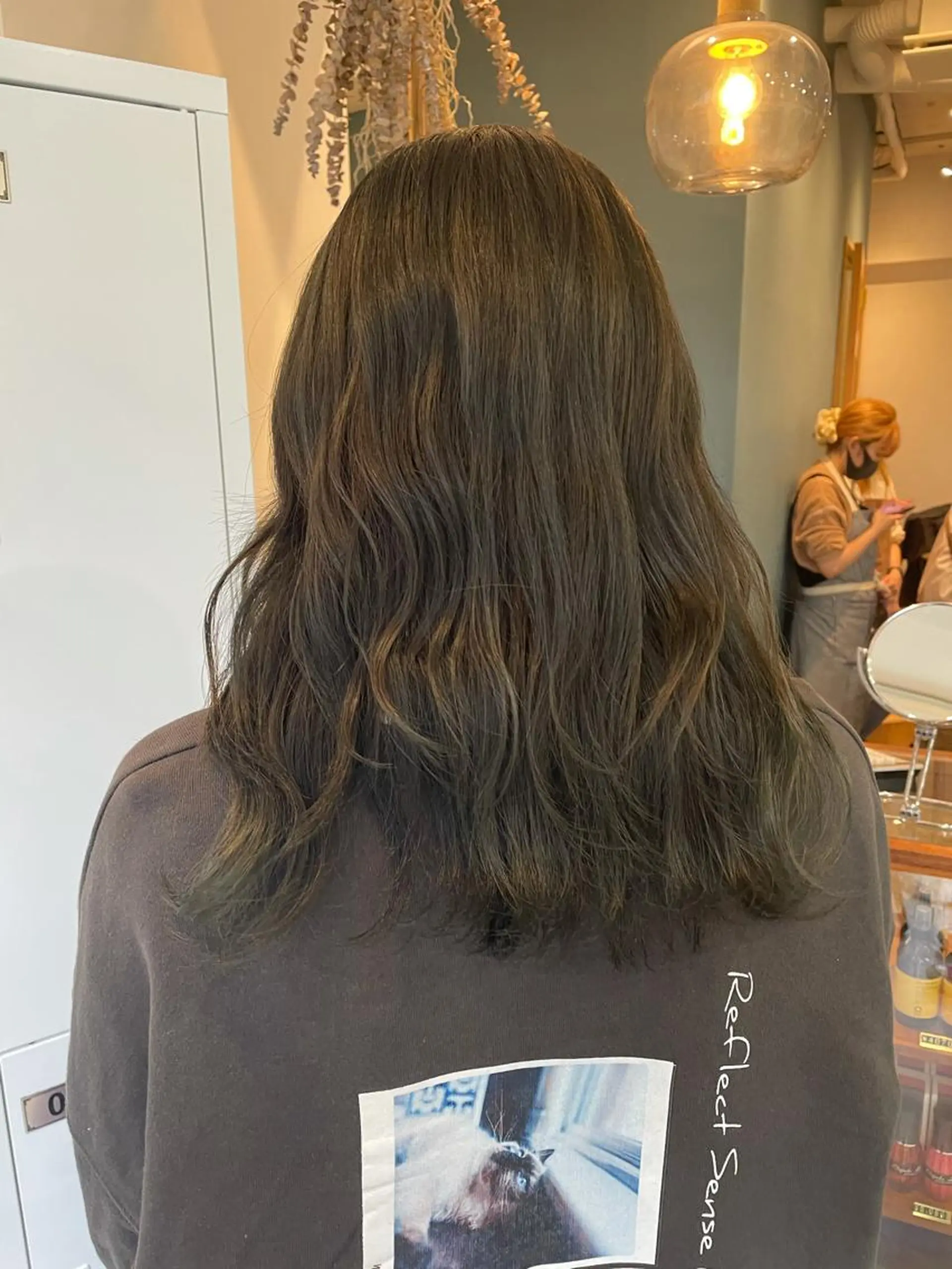 ミディアム カラー ブリーチ ブリーチなしカラー ヘアカラー トリートメント 中目黒🌼 🌼ハナのヘアスタイル