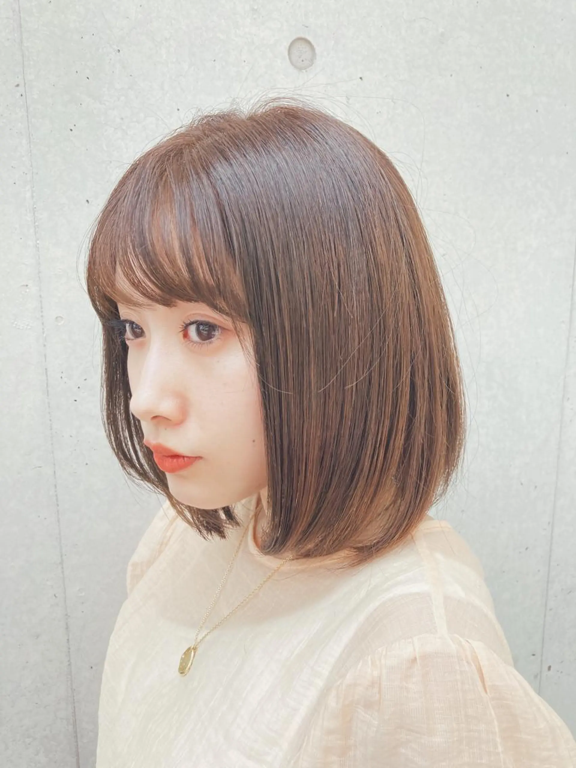 ショート ボブ 金田 夏野のヘアスタイル