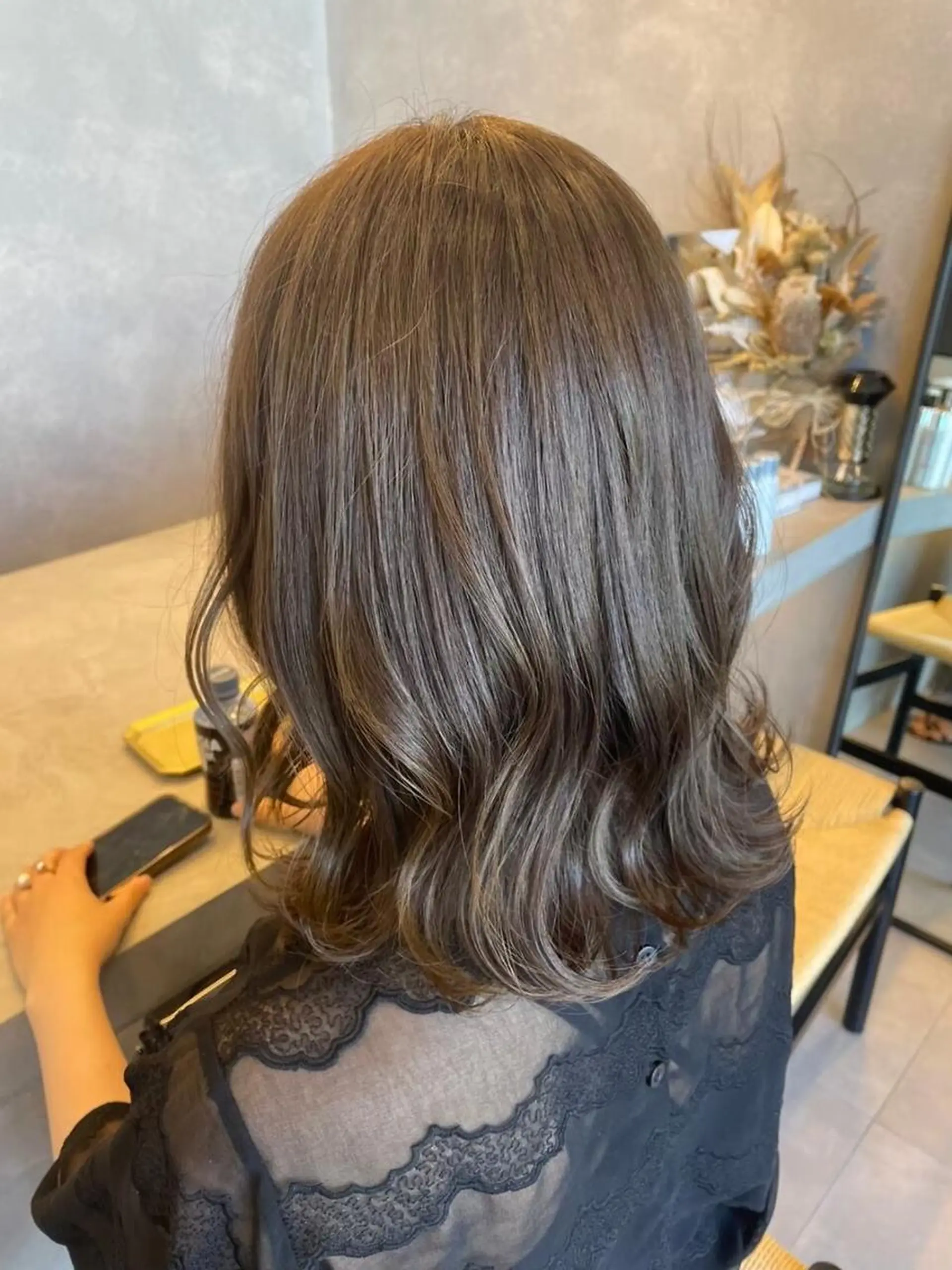 ミディアム カラー ✨艶カラー・ストレー ト✨achieveのヘアスタイル