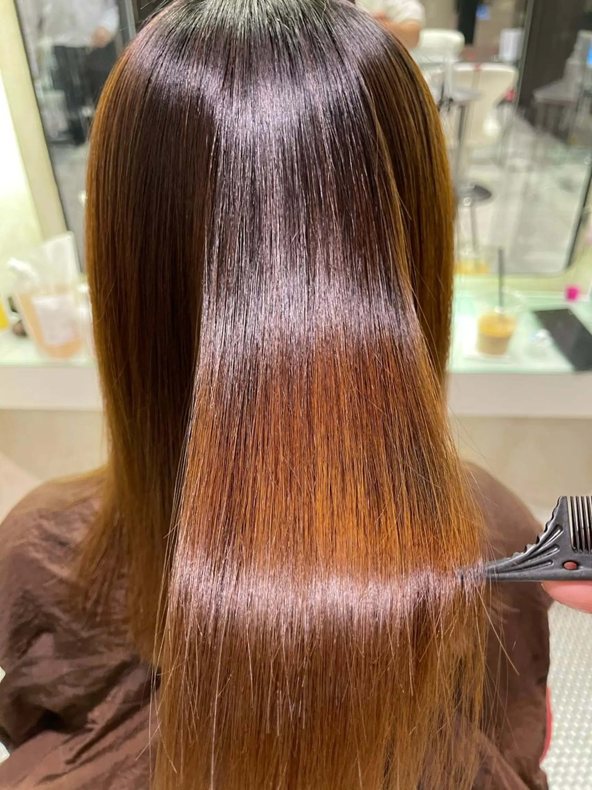 ミディアム くせ毛 髪質改善 縮毛矯正 縮毛矯正 トリートメント 圧倒的美髪ストレート ツダケイタロウのヘアスタイル