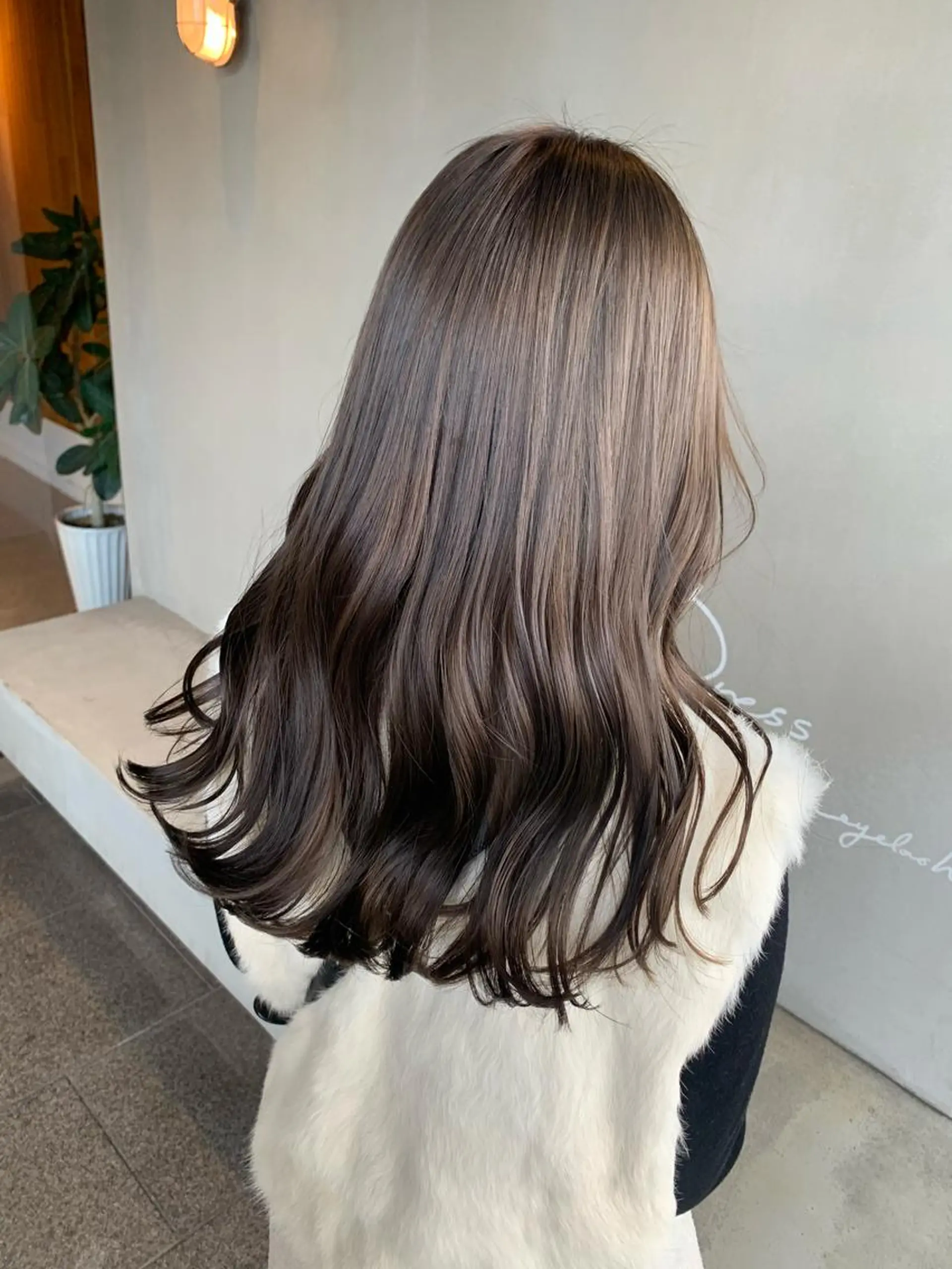 セミロング カラー ブリーチ/アレンジ 天満/chihiroのヘアスタイル