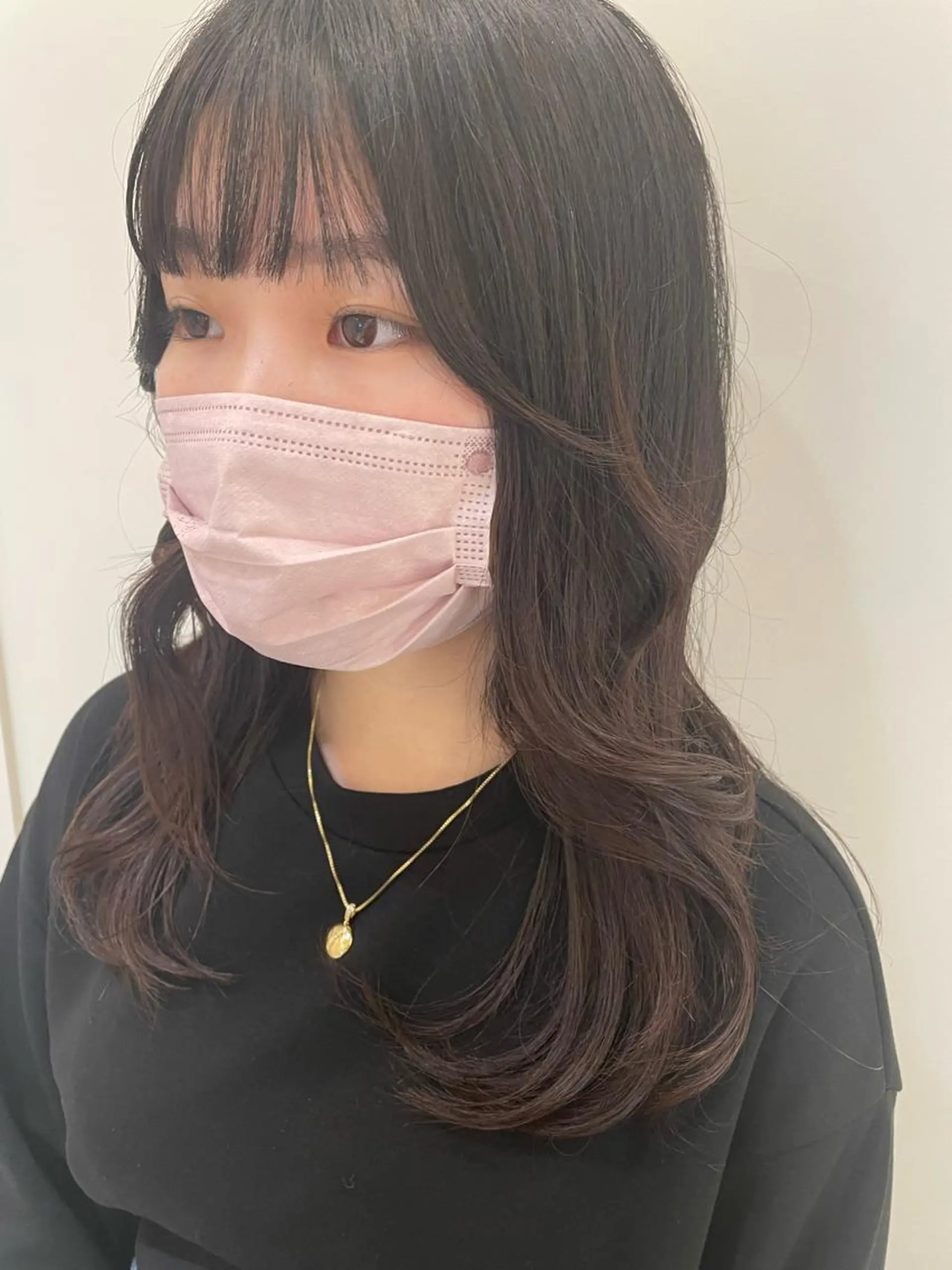 セミロング 韓国風ヘア レイヤーカット 🍒顔周り/レイヤー /韓国風/アリサ🍒のヘアスタイル