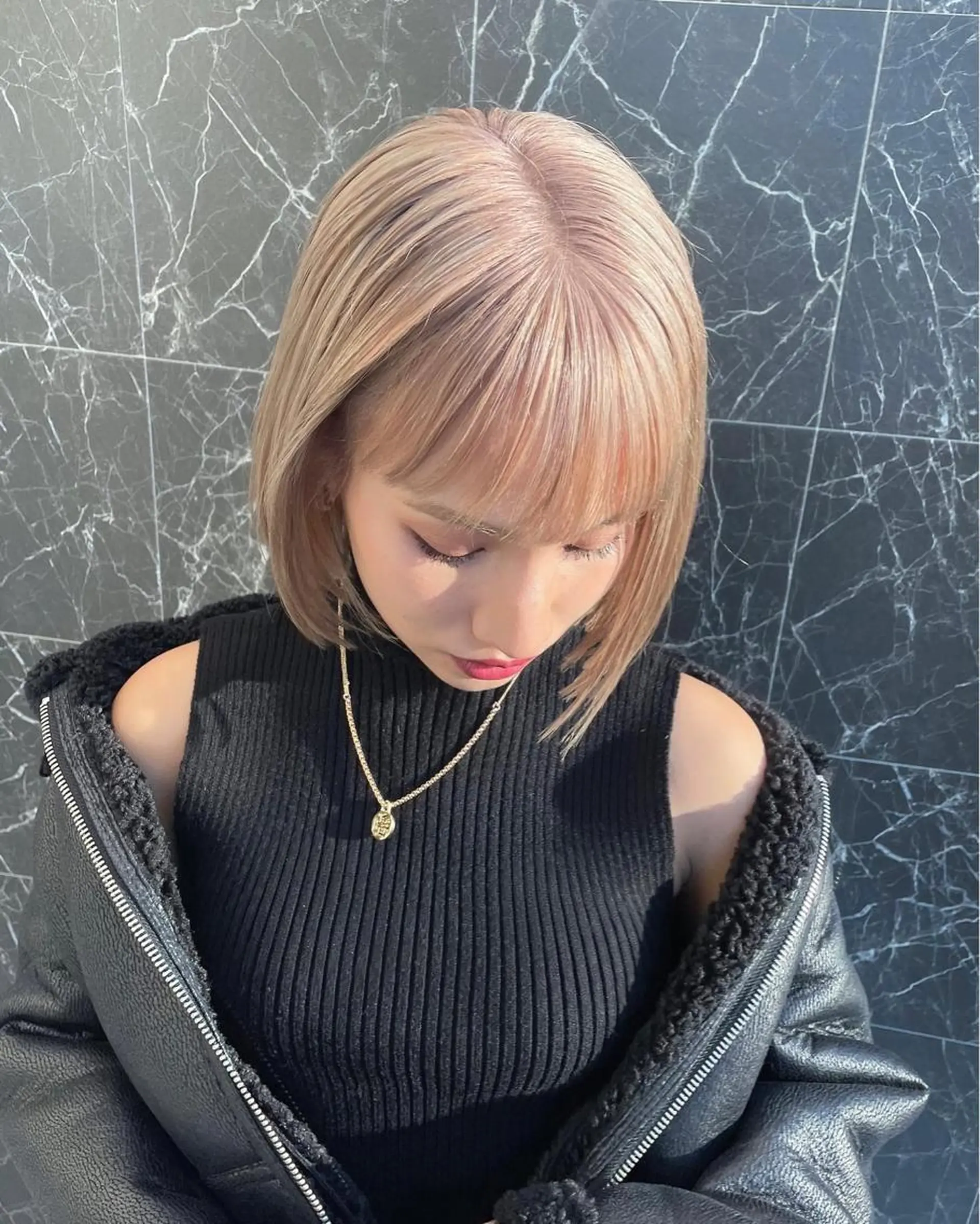 ミディアム チダアキフミ Ash大森のヘアスタイル