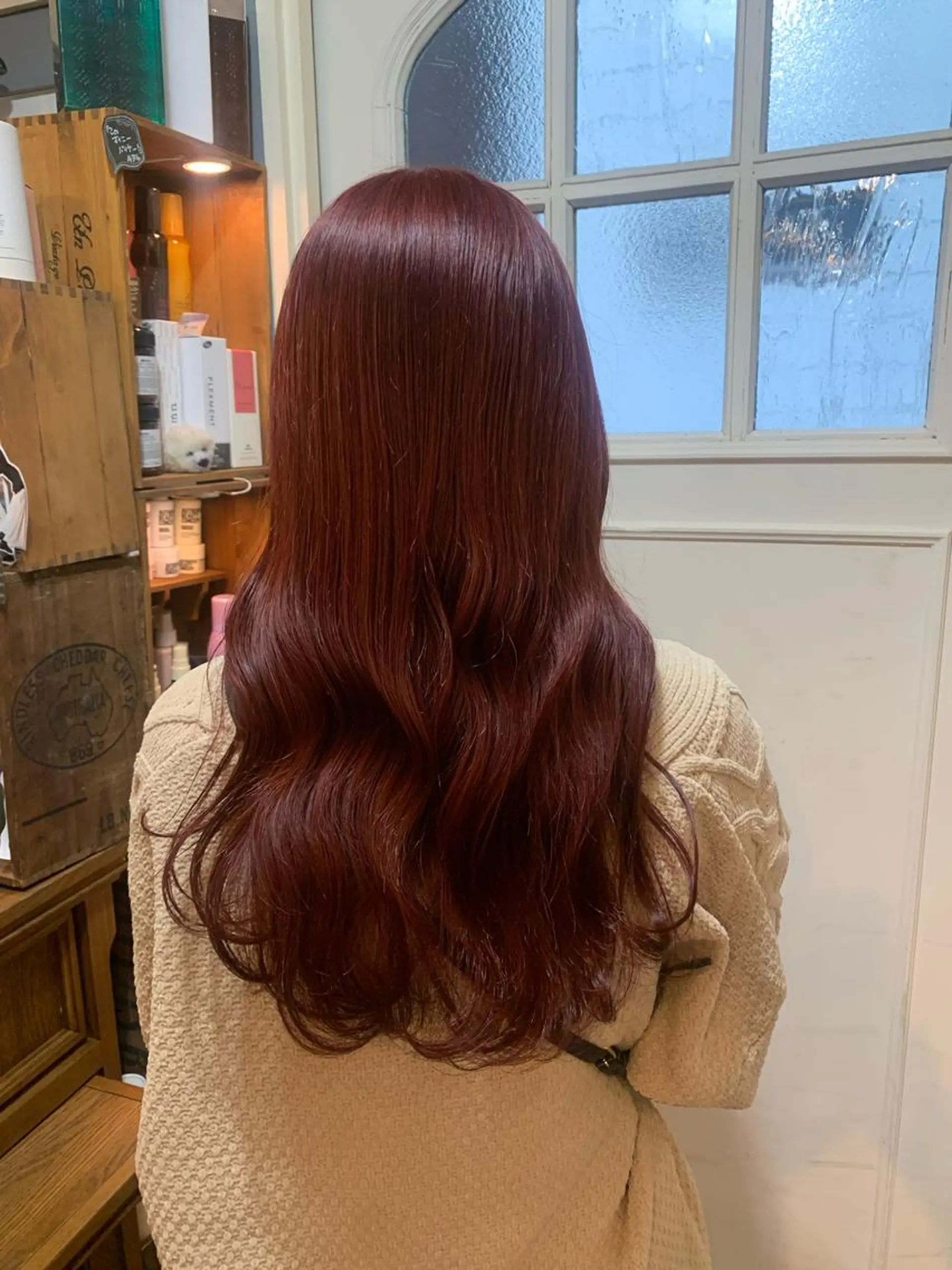 ロング カラー 清水千優/パーマ/透 明感カラー/メンズのヘアスタイル