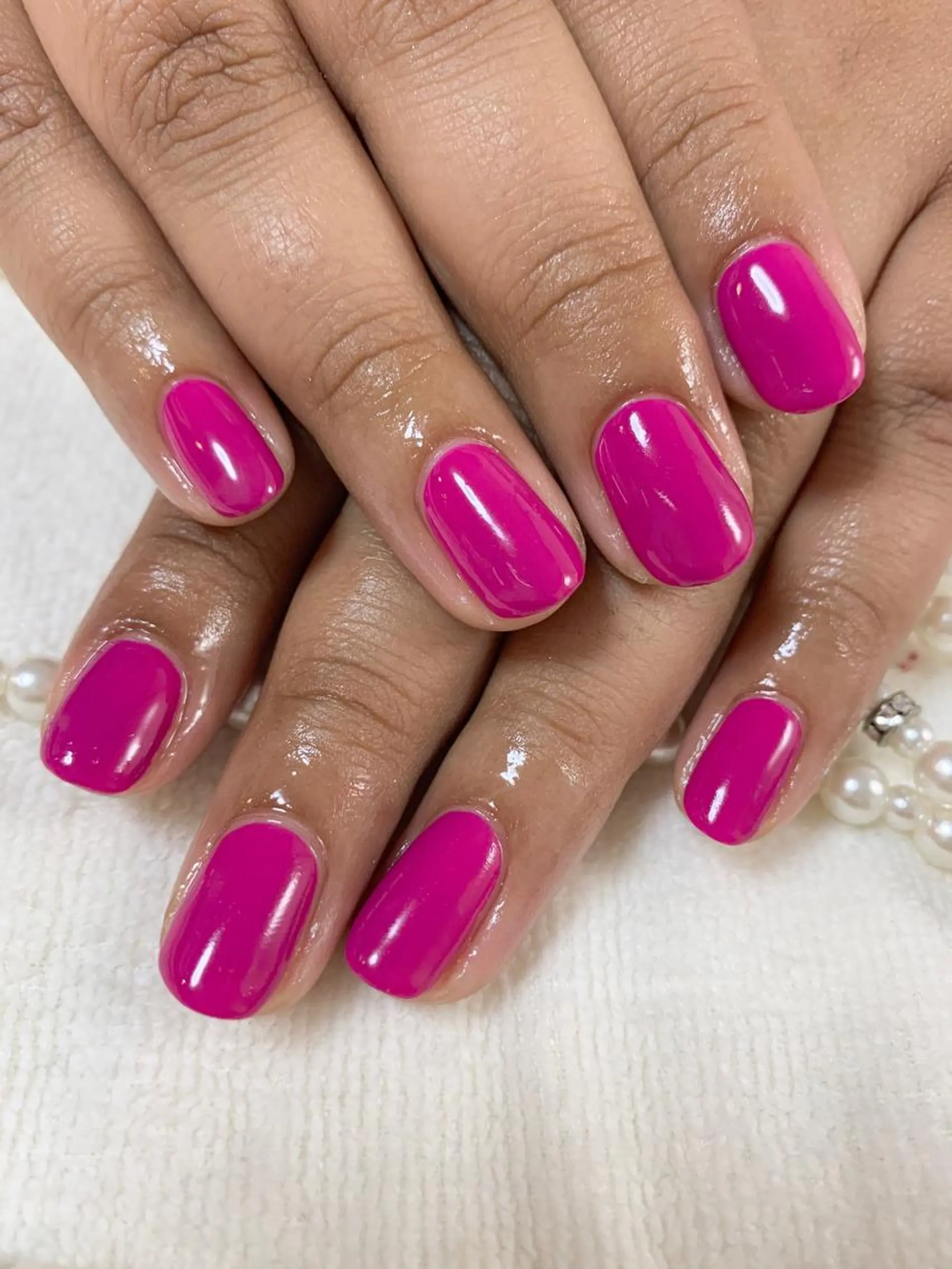 ネイル ワンカラーネイル 手塚 里奈のネイルデザイン