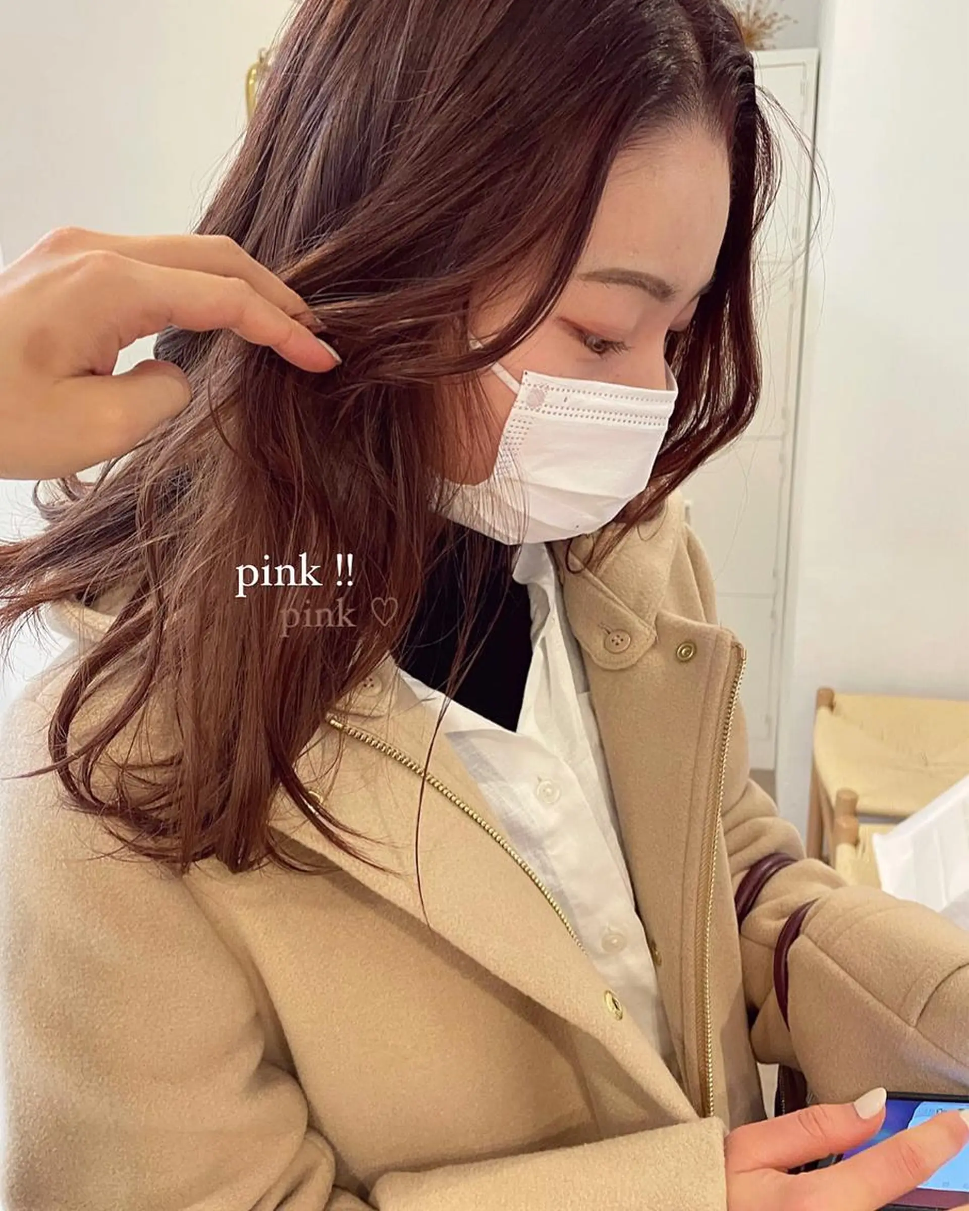 ロング カラー 佐藤 永夏のヘアスタイル