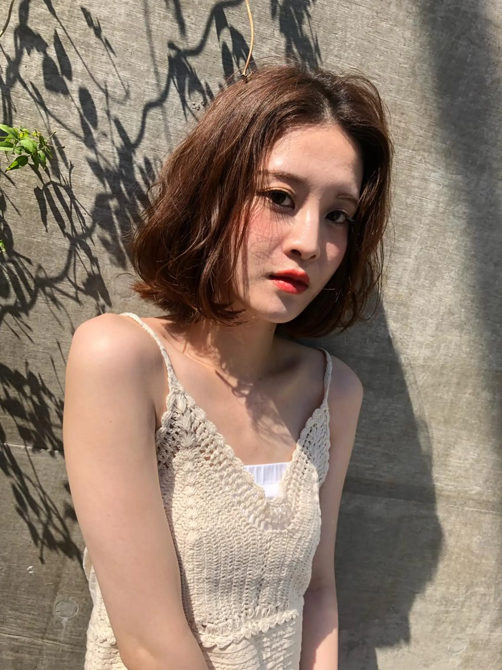 ミディアム カラー 縮毛矯正/ 髪質改善/浅見拓哉のヘアスタイル