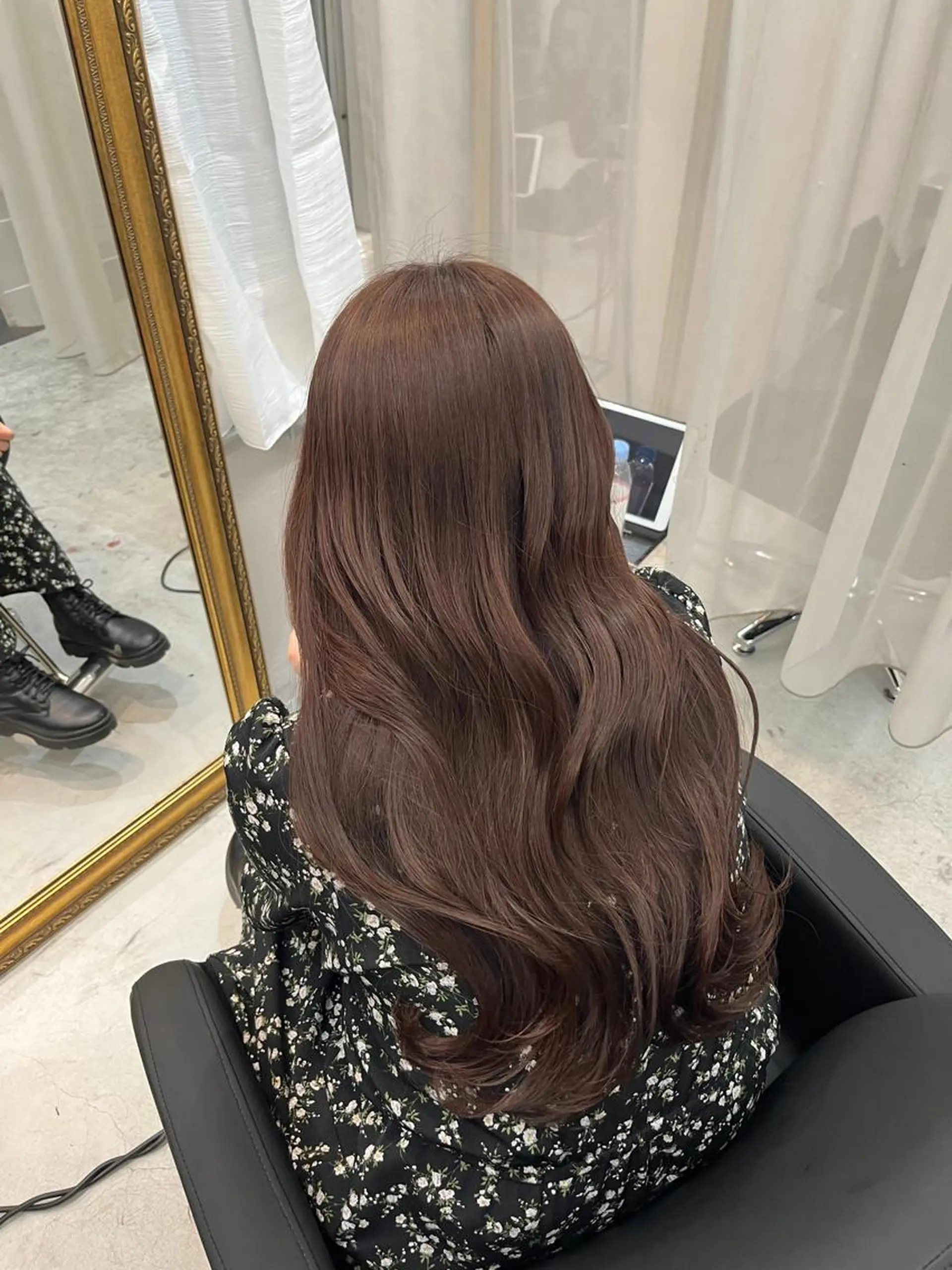 ロング カラー ラベンダーカラー ピンクカラー ピンクラベンダー REAL【レアル】所属・グレージュ/透け感 カラー/透明感カラーのヘアスタイル