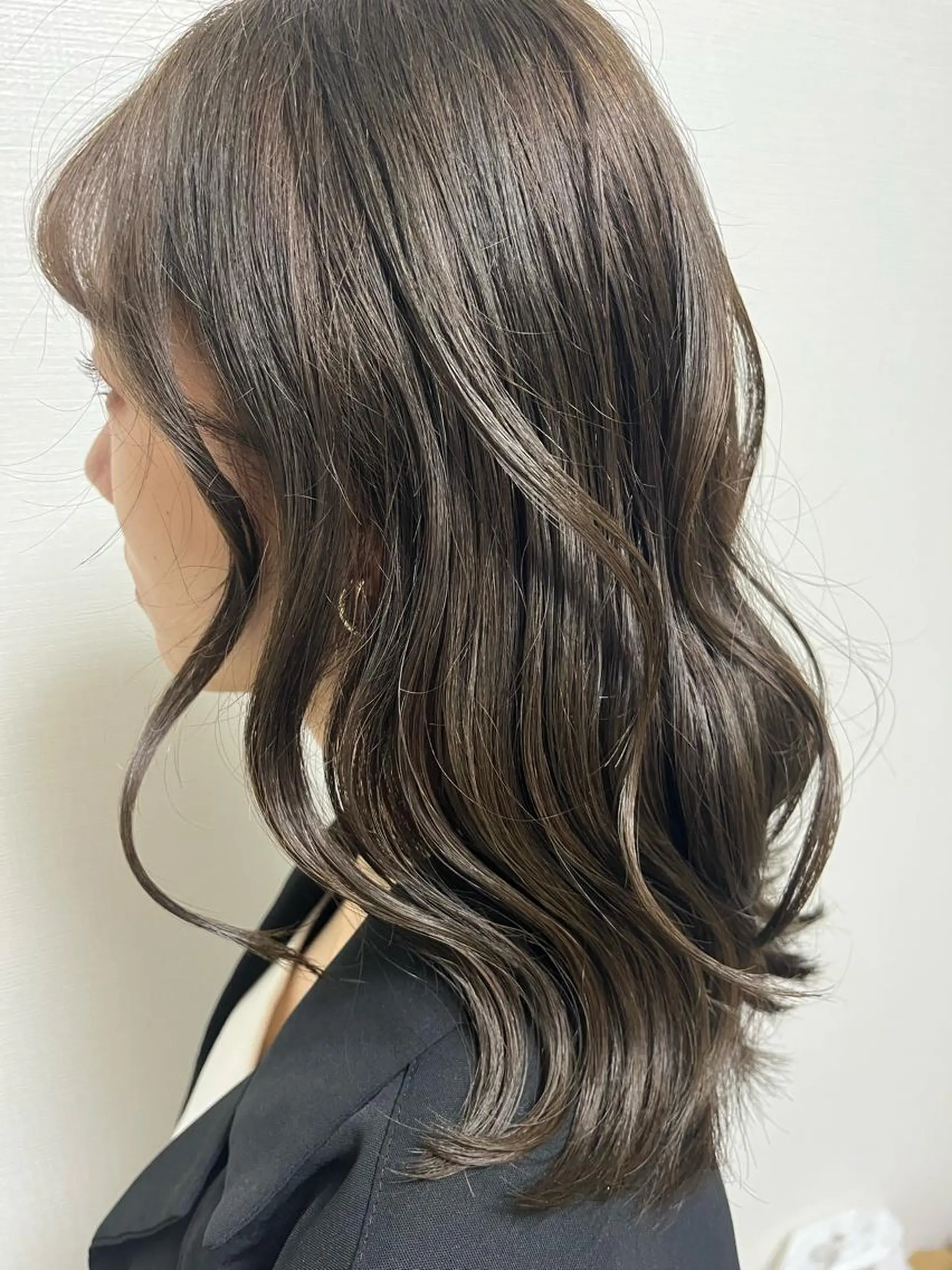 ミディアム カラー ベージュカラー 透明感カラー ヘアカラー トリートメント Nike Lorange所属・Ｕｋａ .のヘアスタイル