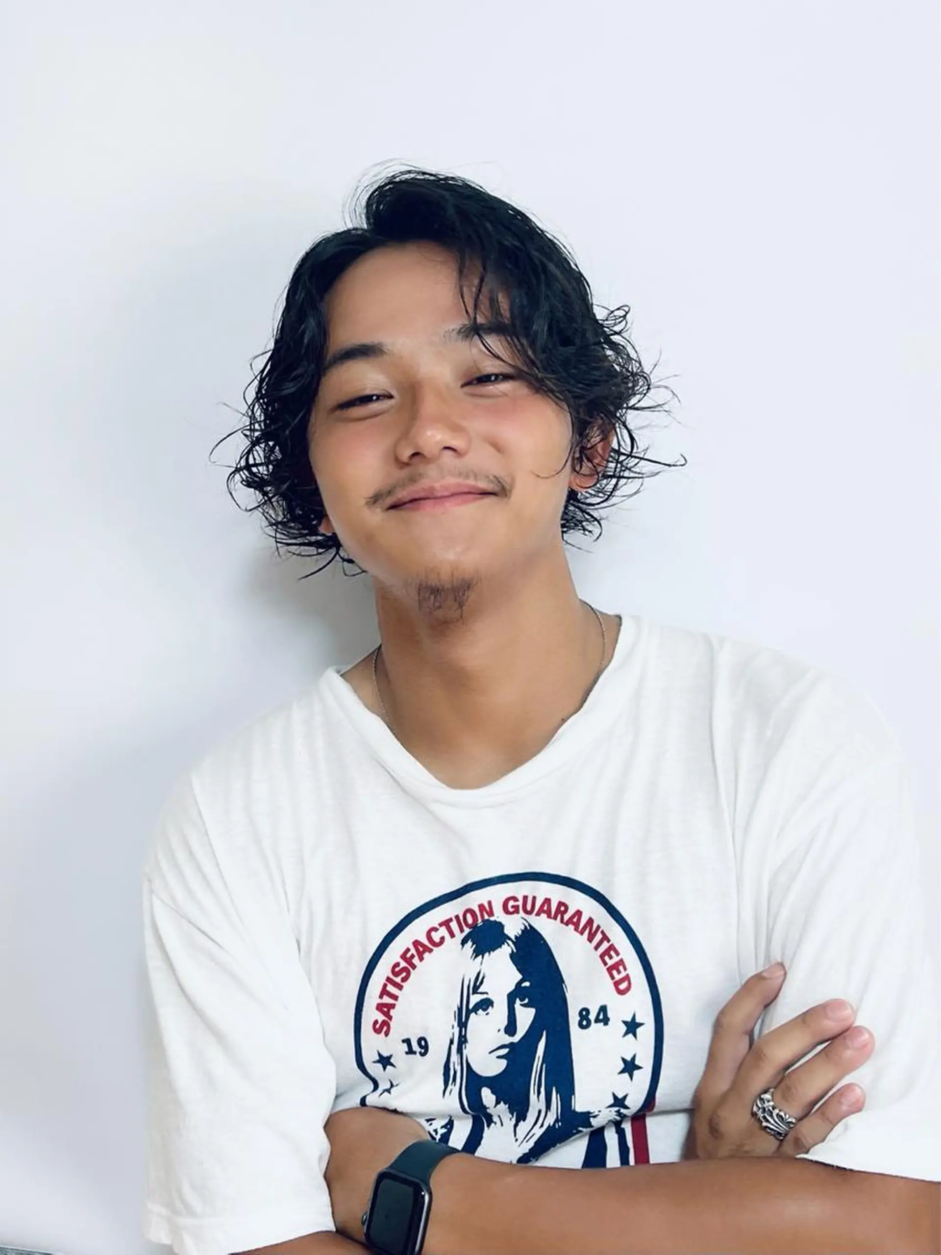 パーマ メンズ メンズパーマ スパイラルパーマ Qin shaire salon 原宿verno店所属・【センターパート】 ETO／江藤翼の眉毛・アイブロウイメージ