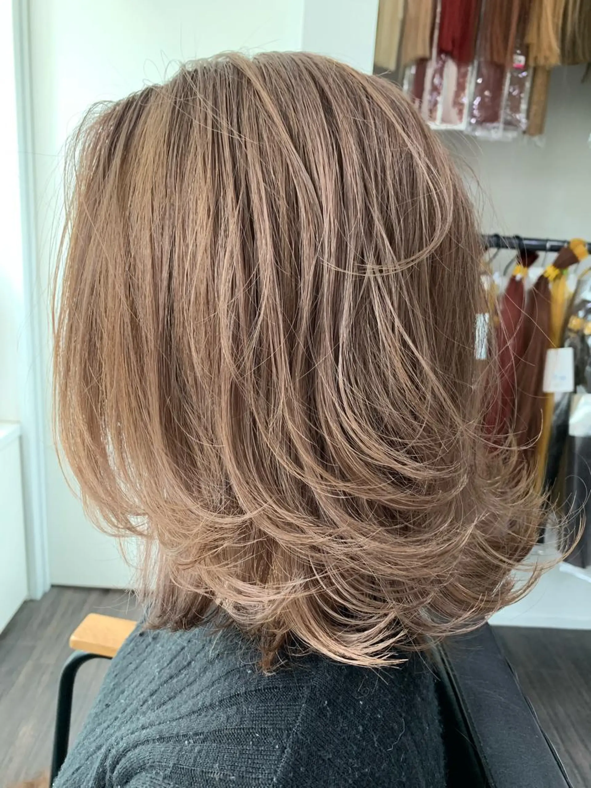 ミディアム 家田 竜のヘアスタイル