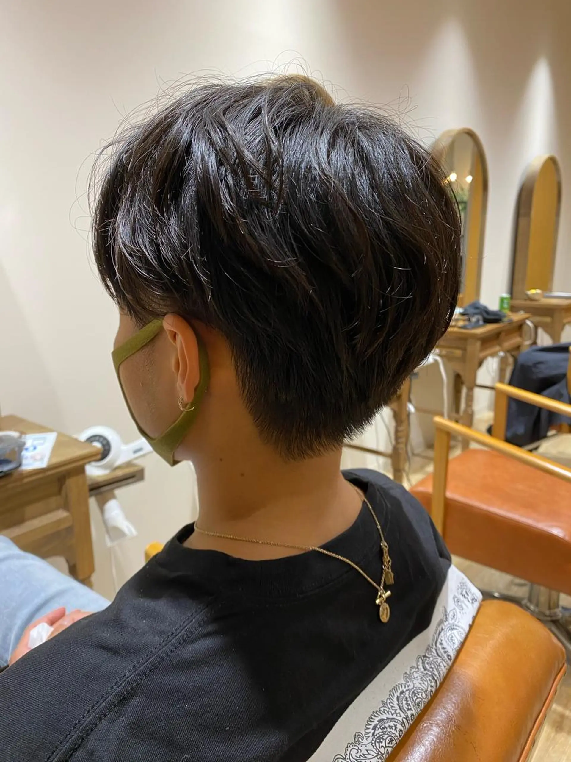 パーマ メンズ センターパート カット Adatto所属・田中 美沙希のヘアスタイル