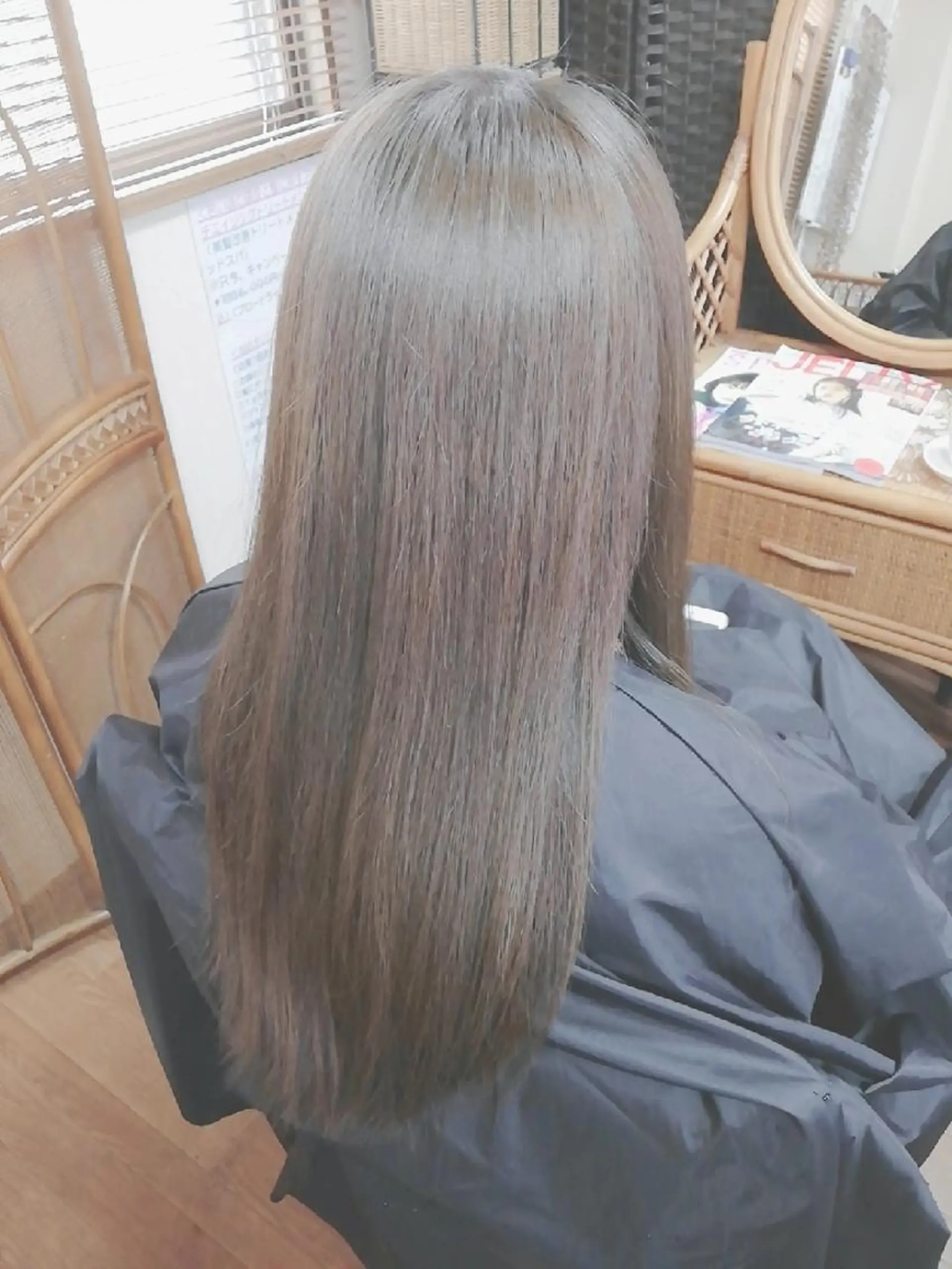 カラー ロング ブリーチ ブリーチなしカラー cut&color LOTUS所属・小林　ローズパープル カット＆カラー美容室のヘアスタイル