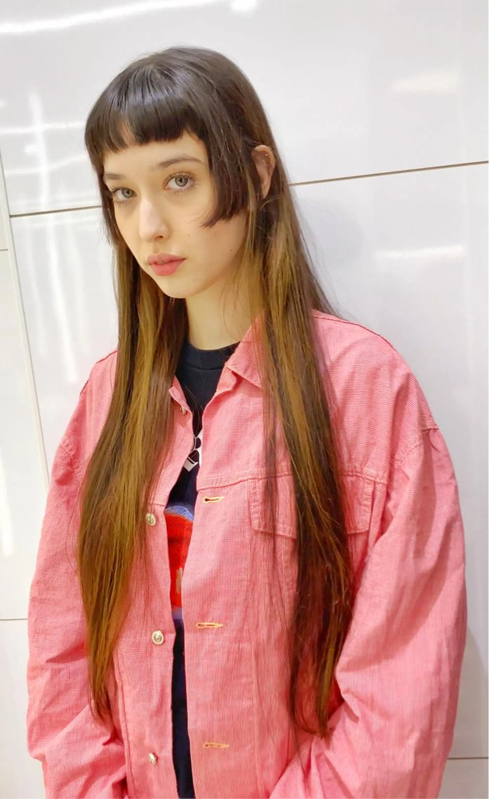 ロング カラー 姫カット ロング トニーアンドガイ所属・雑賀 英敏のヘアスタイル