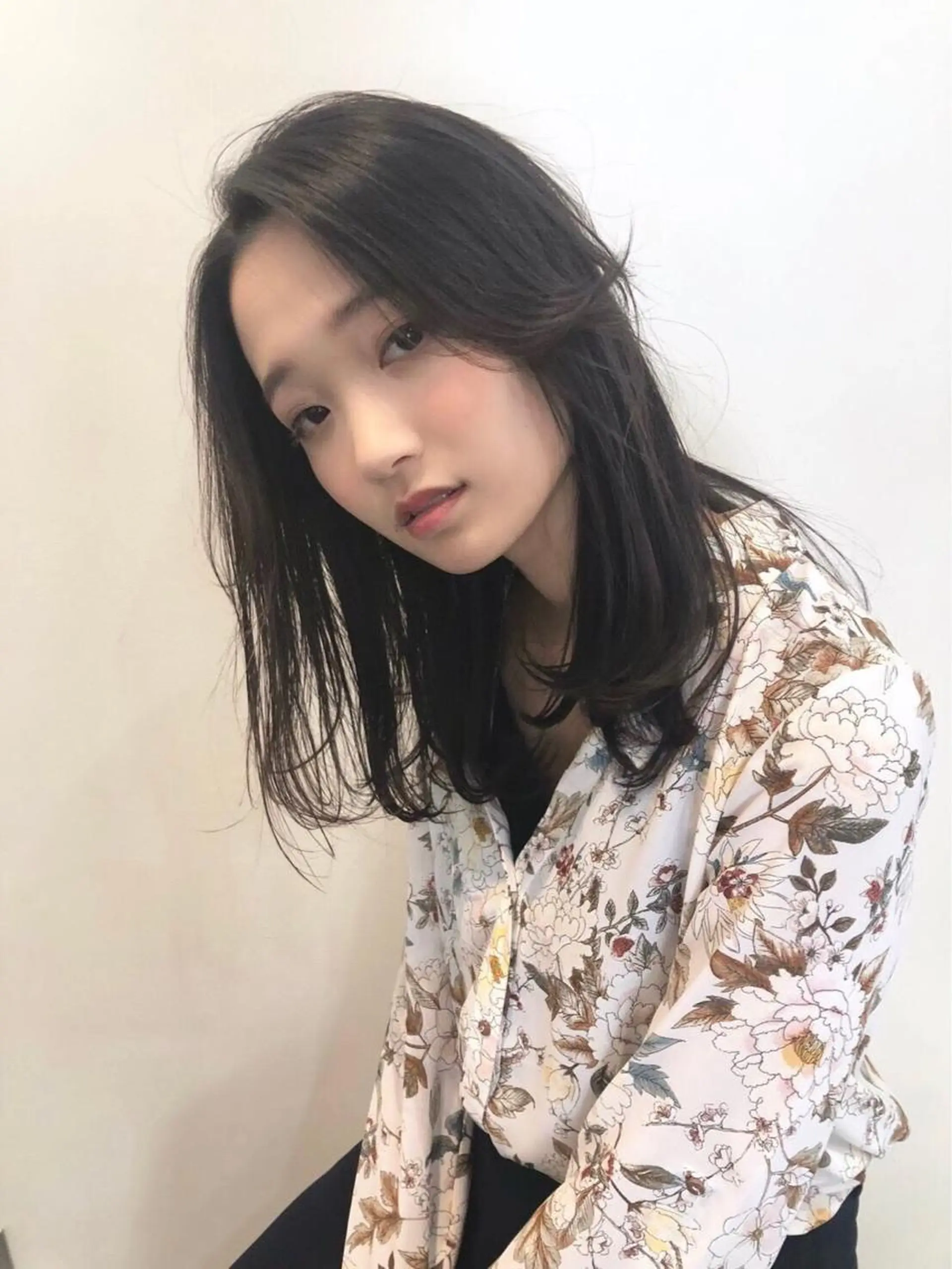 ミディアム カラー パーマ 💫期間限定価格💫 似合わせカット🧚のヘアスタイル