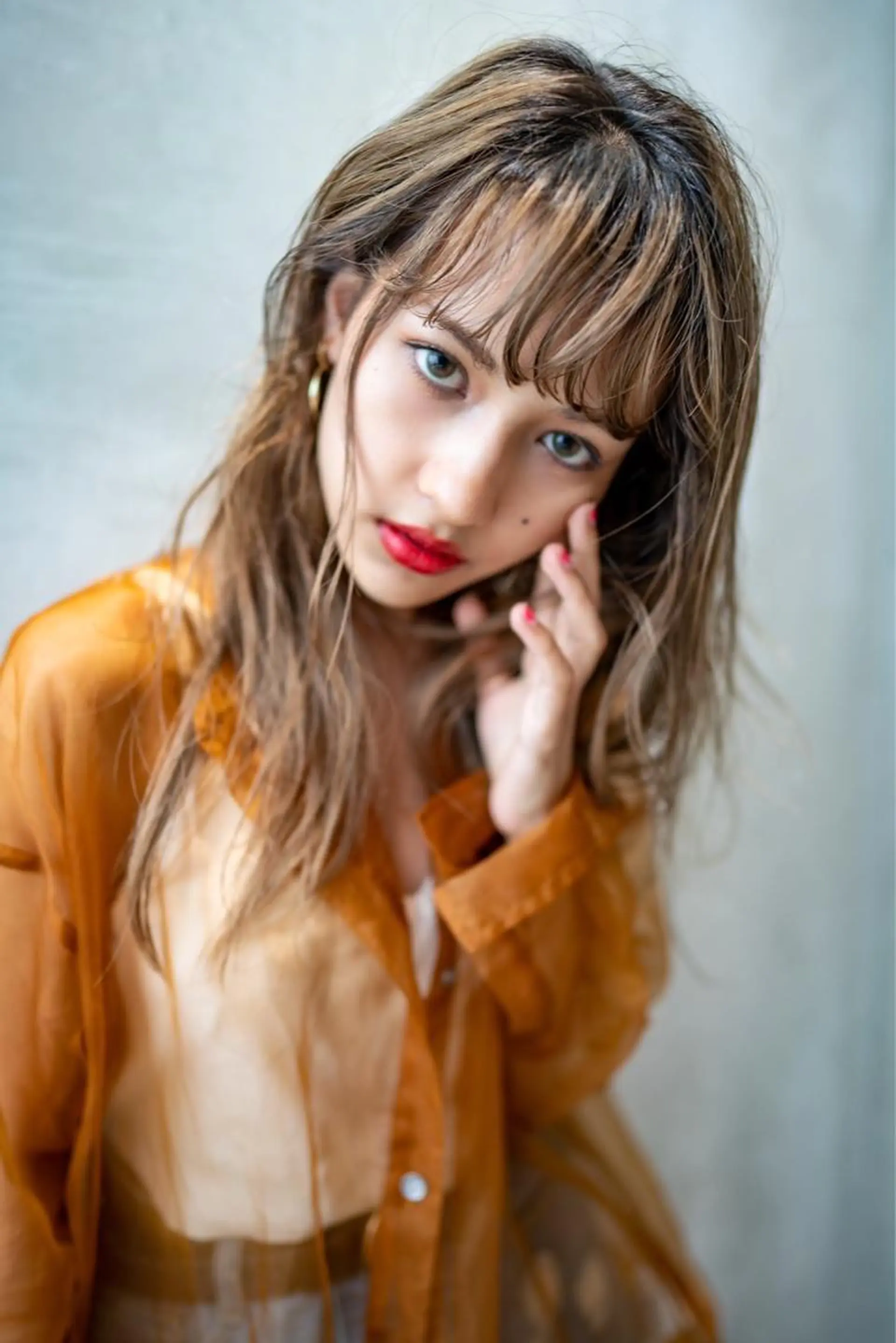 ミディアム カラー カット ヘアカラー トリートメント 🉐レイヤー/塩見 弘樹🉐渋谷のヘアスタイル