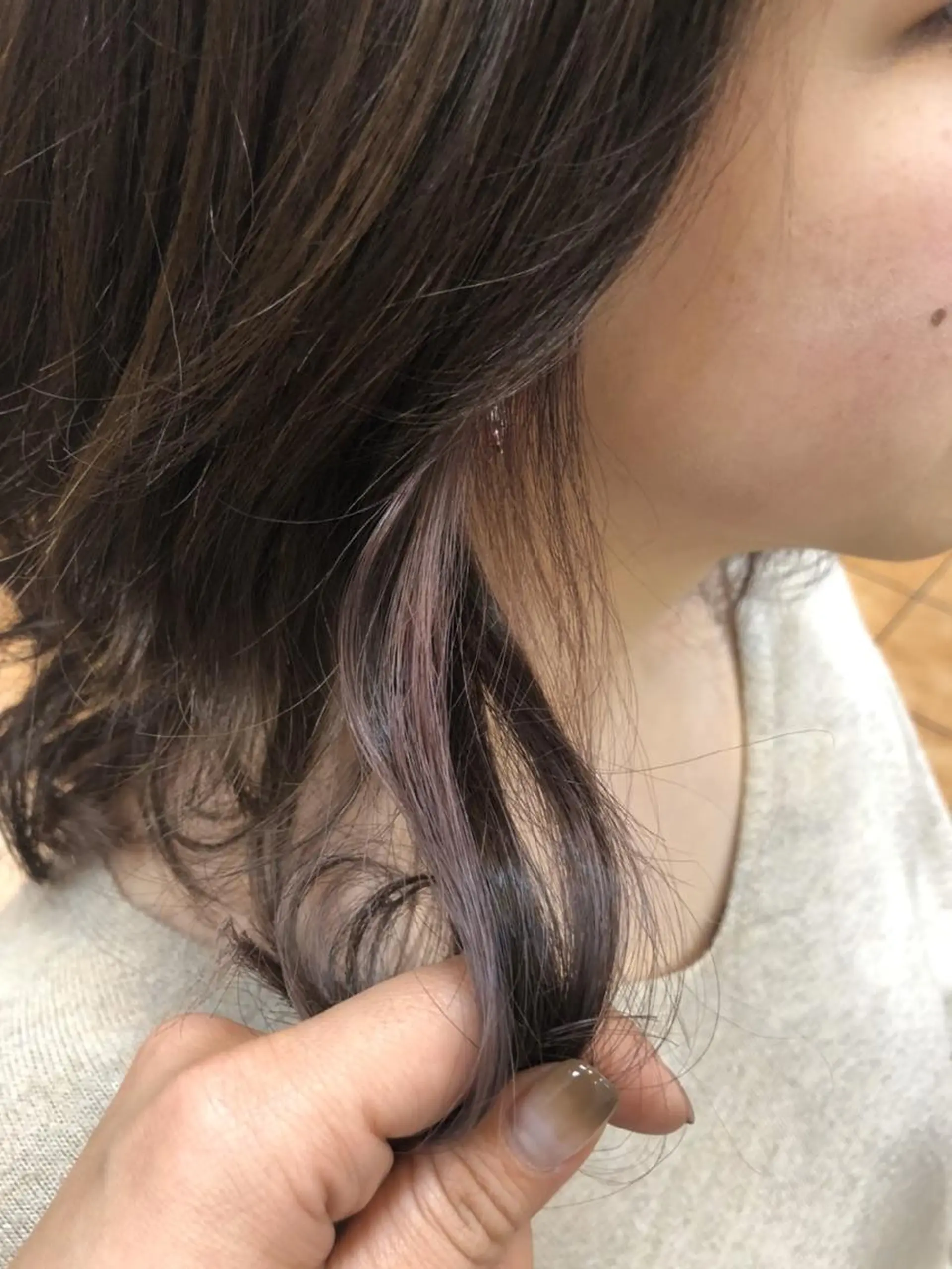 カラー ベージュカラー インナーカラー ボブ 丁寧な技術が評判！ nao.c 田原台店のヘアスタイル