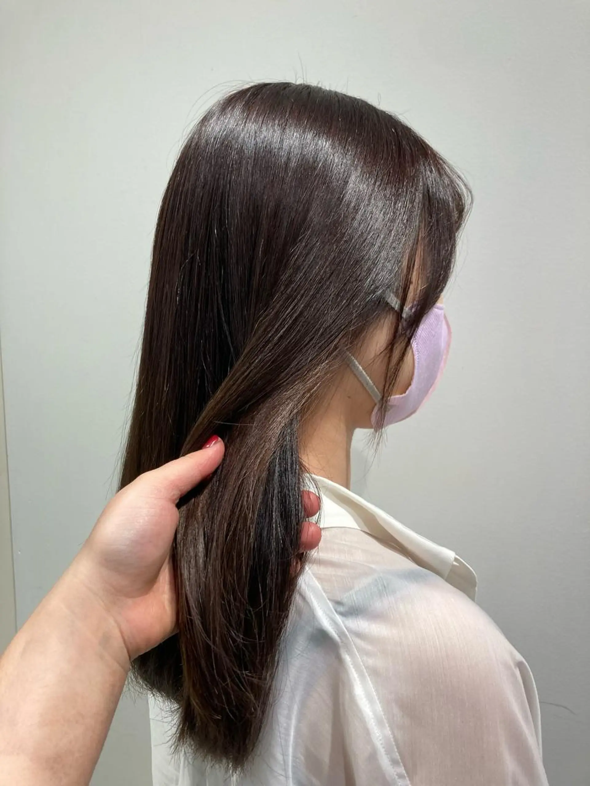 カラー ブラウンカラー カット ヘアカラー トリートメント 透明感カラー 板橋　島村美咲のヘアスタイル