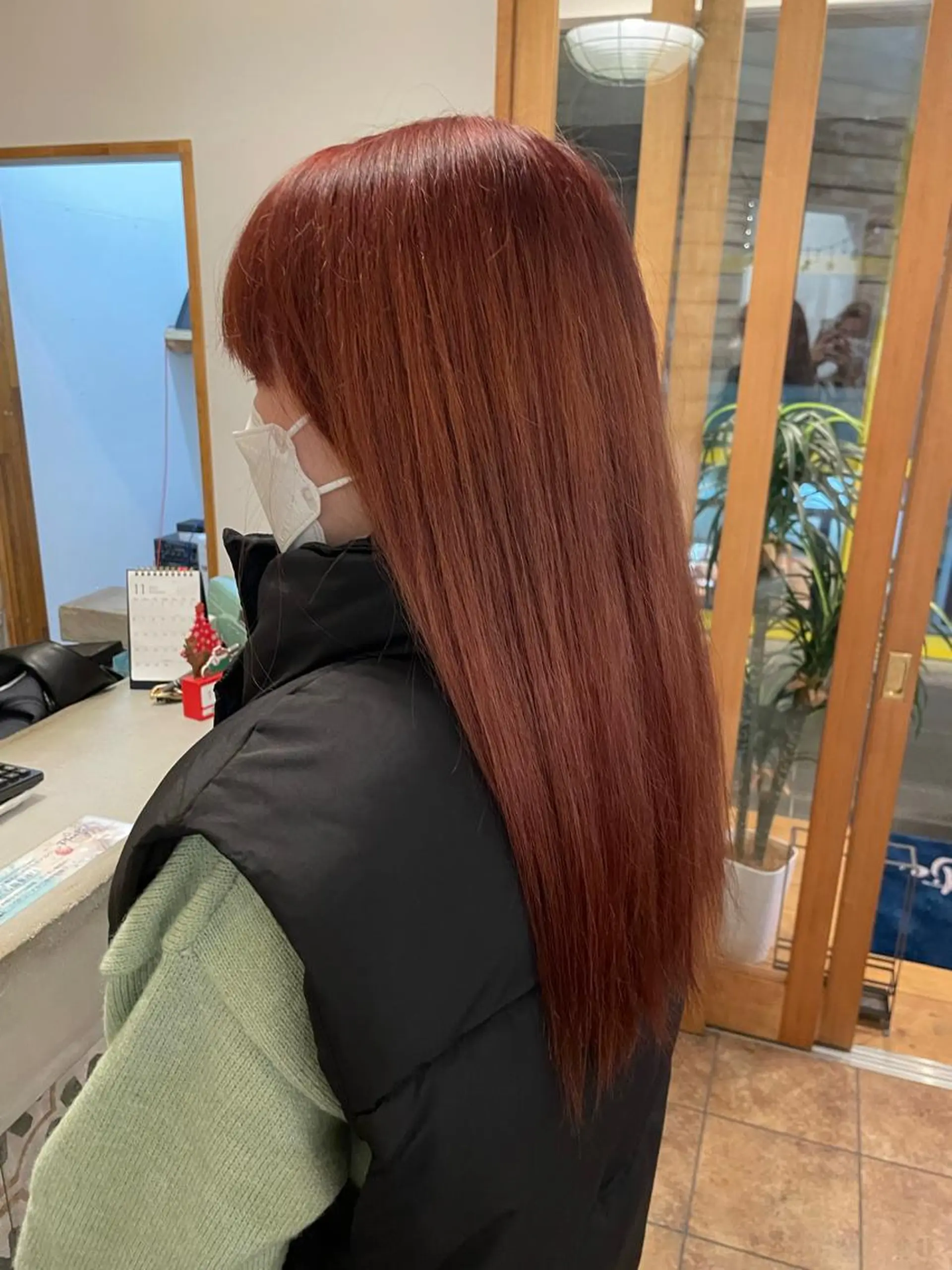 カラー ボブ、レイヤー、 ハイトーン、古淵のヘアスタイル