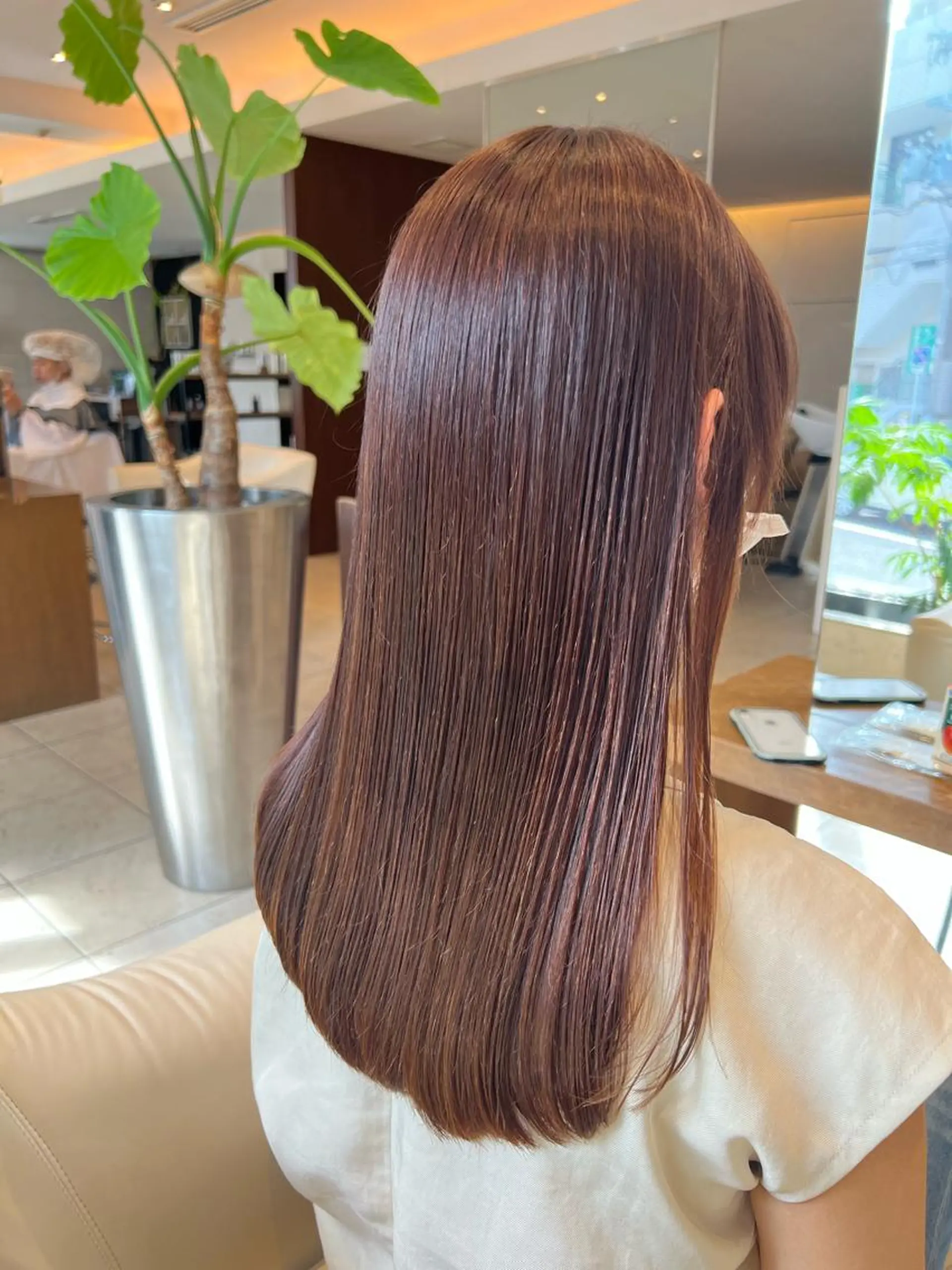 セミロング カラー 清水 萌未のヘアスタイル