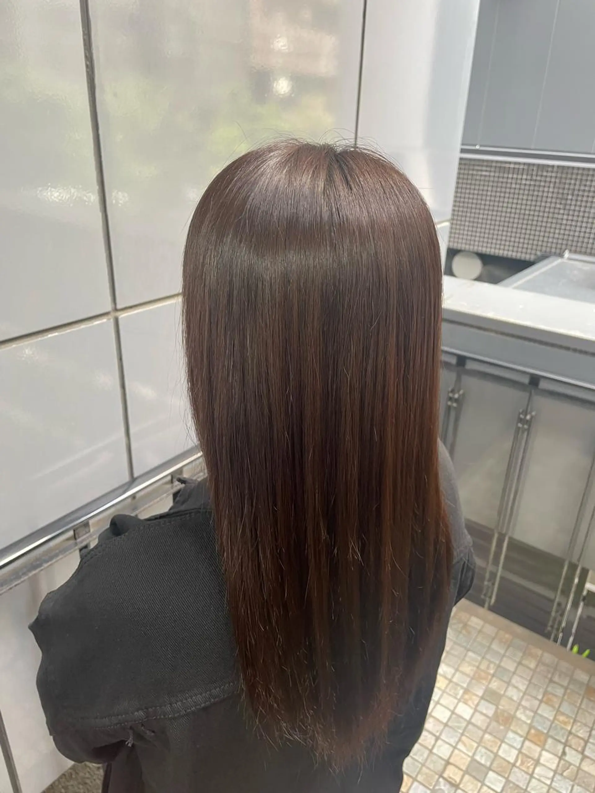 セミロング 縮毛矯正 トリートメント ヘッドスパ INCE HAIR 梅田 長町 至のヘアスタイル