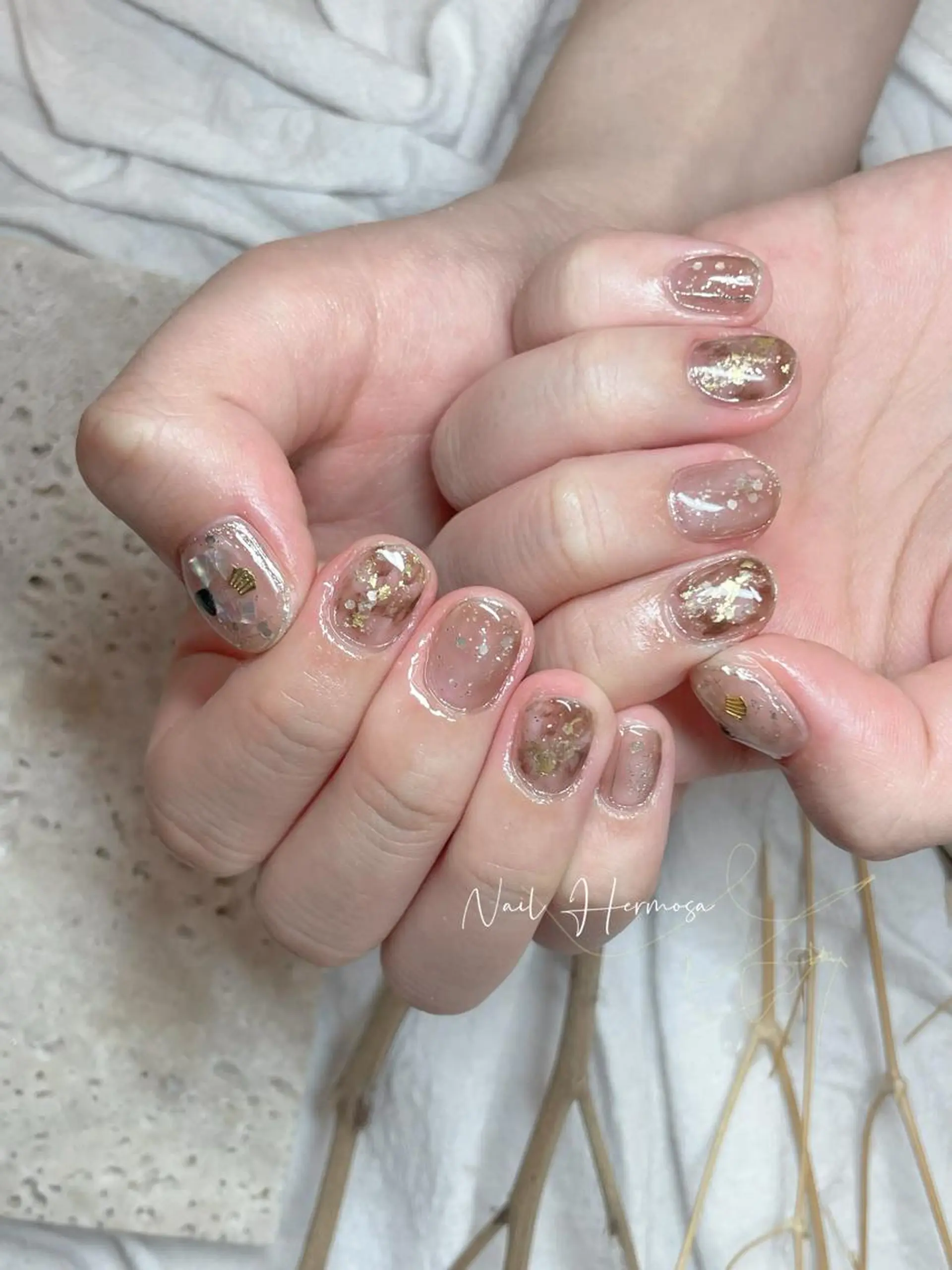 ネイル 長さ出し フラッシュネイル フットネイル ジェルネイル マグネットネイル ハンドネイル ネイル エルモサのネイルデザイン