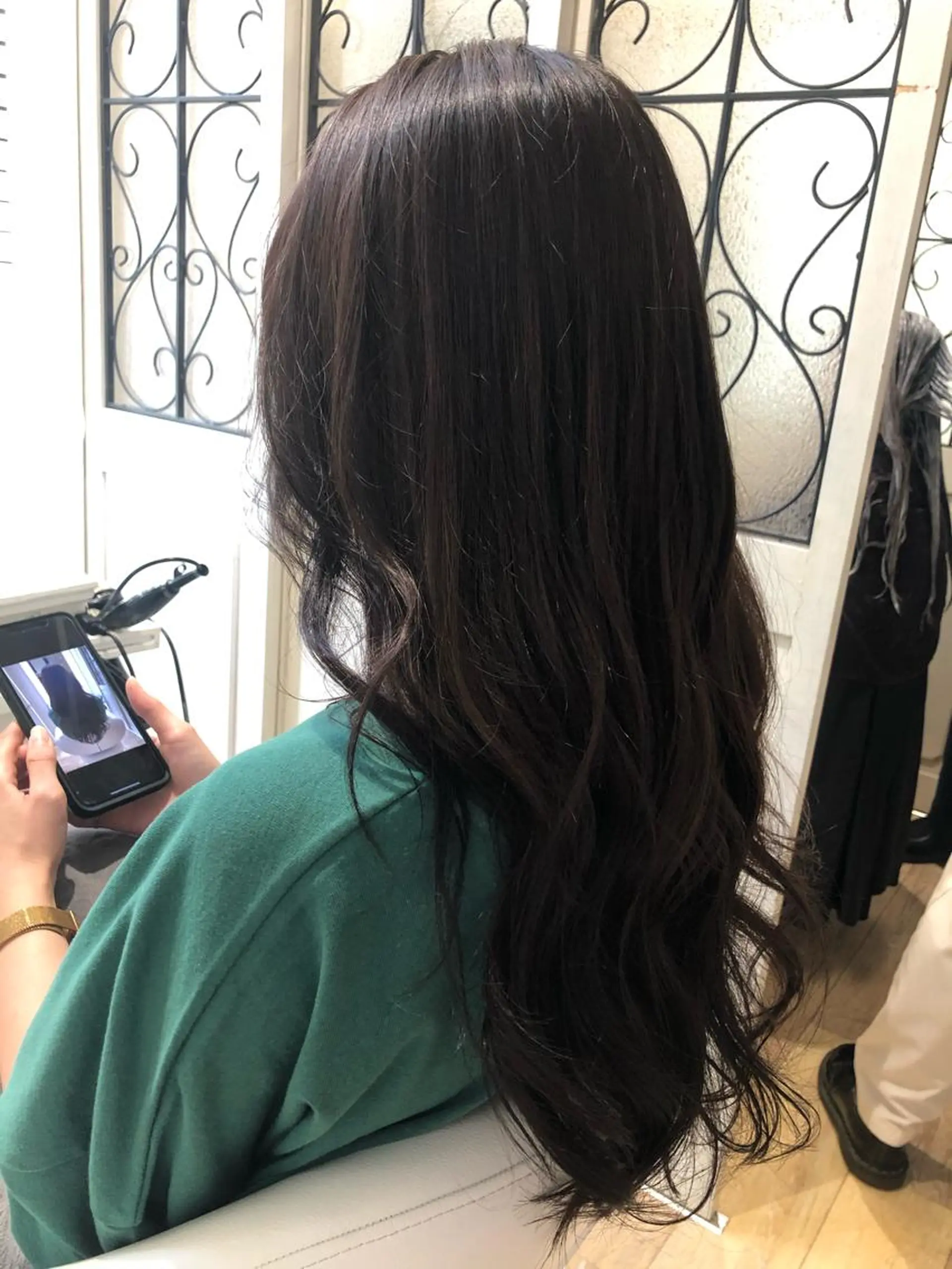 ロング カラー アクアカラー ミント ✨🌿大人可愛い愛さ れhair🌿✨松本のヘアスタイル