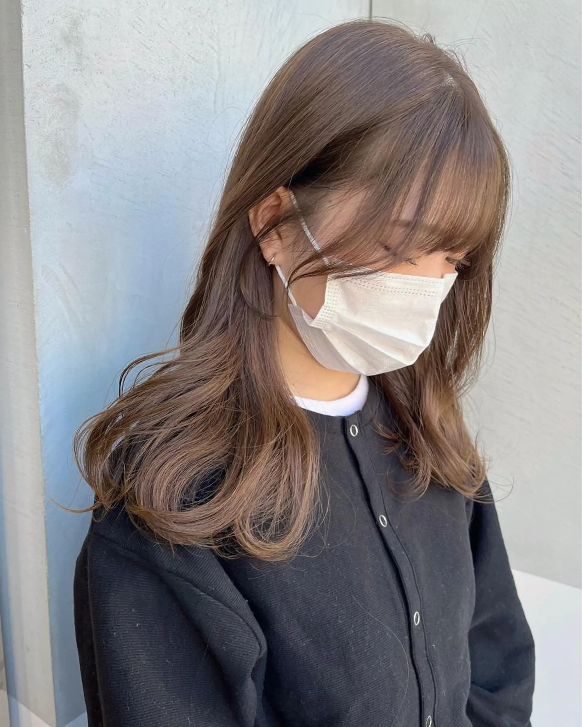 セミロング カラー ヘアカラー minami🪷 暖色カラーのヘアスタイル