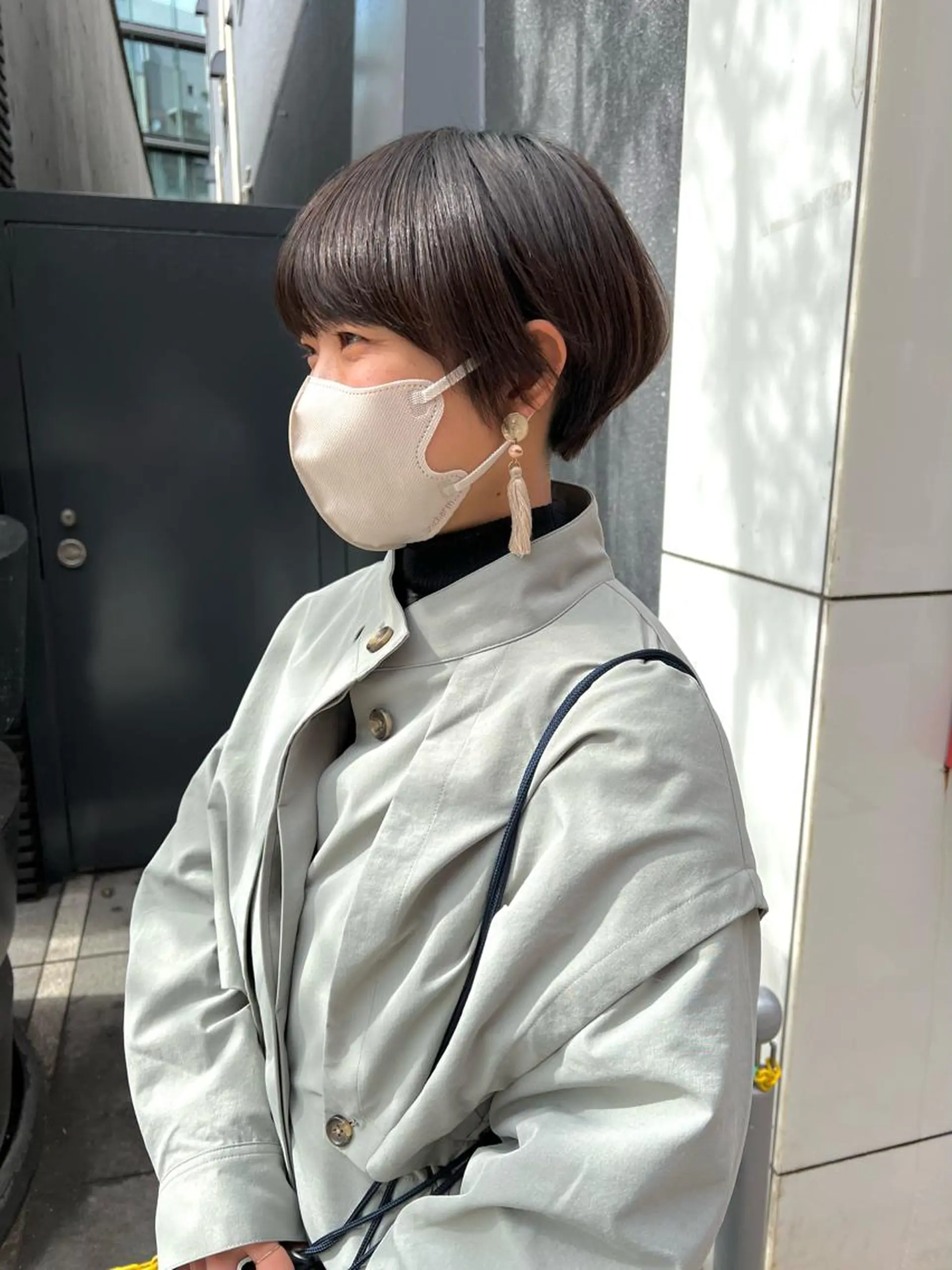 ショート 似合わせカット ショートヘア カット トリートメント 柔らかブラウン/顔周 りレイヤー♡ユウシのヘアスタイル