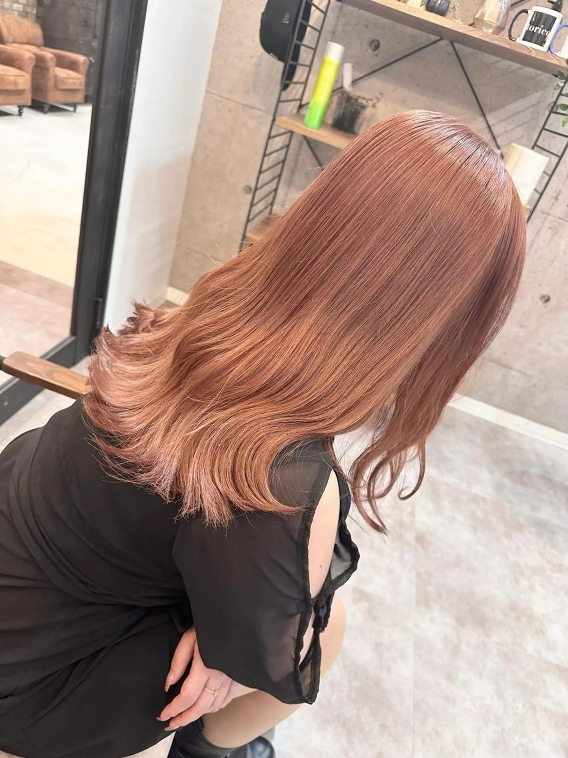 セミロング ヘアカラー 🔷ブリーチバレイヤ ージュ🔷飯野達也のヘアスタイル