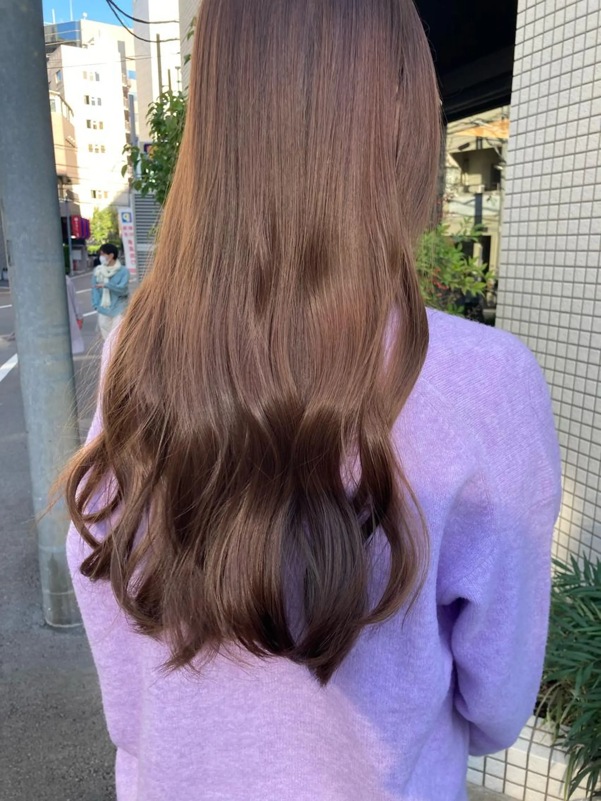 ロング カット ヘアカラー トリートメント ✨色持ちの良い艶 カラー✨蟹江真世のヘアスタイル