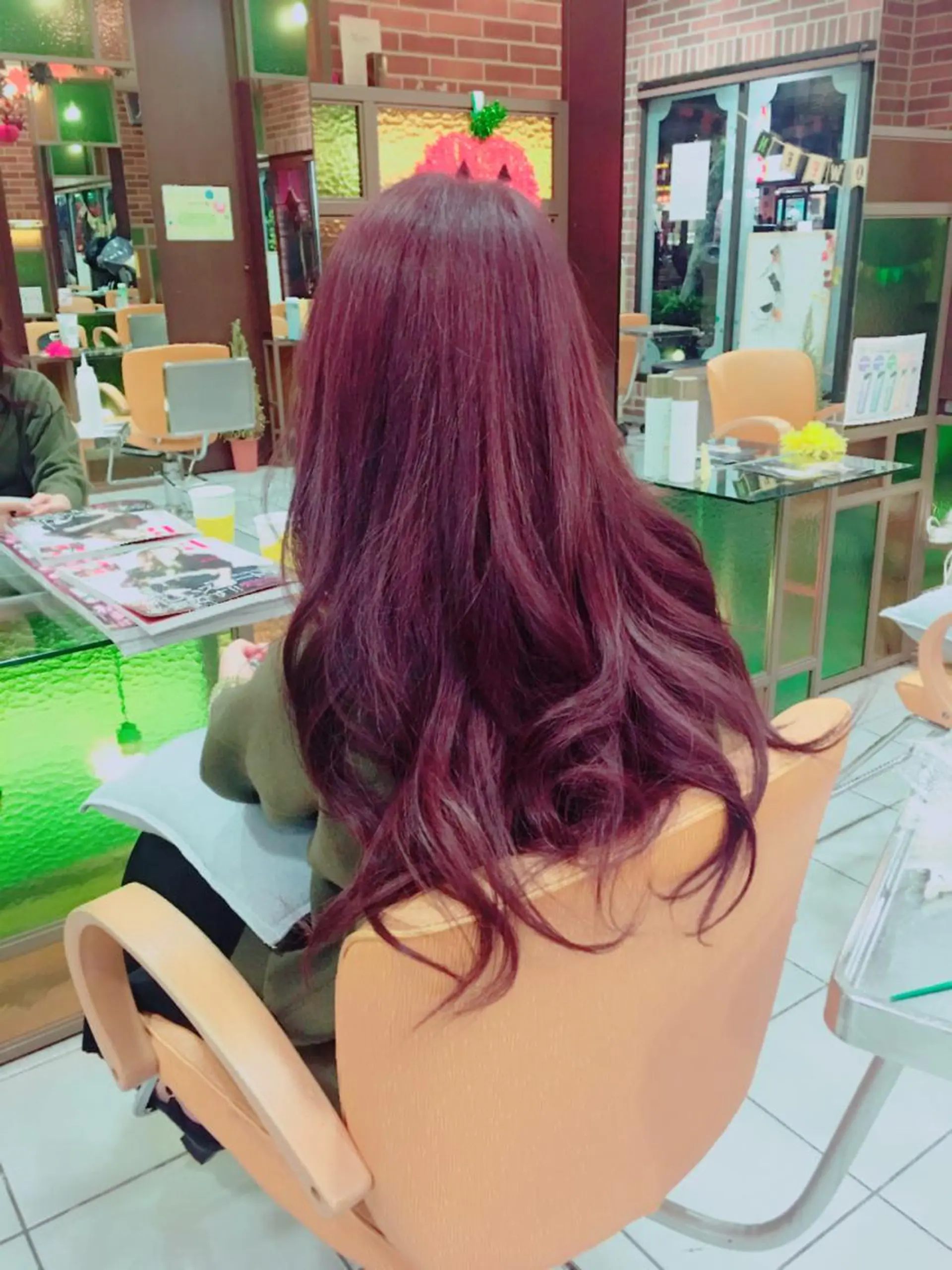 ロング カラー ピンクカラー Blossom大塚 ディレクター永野のヘアスタイル