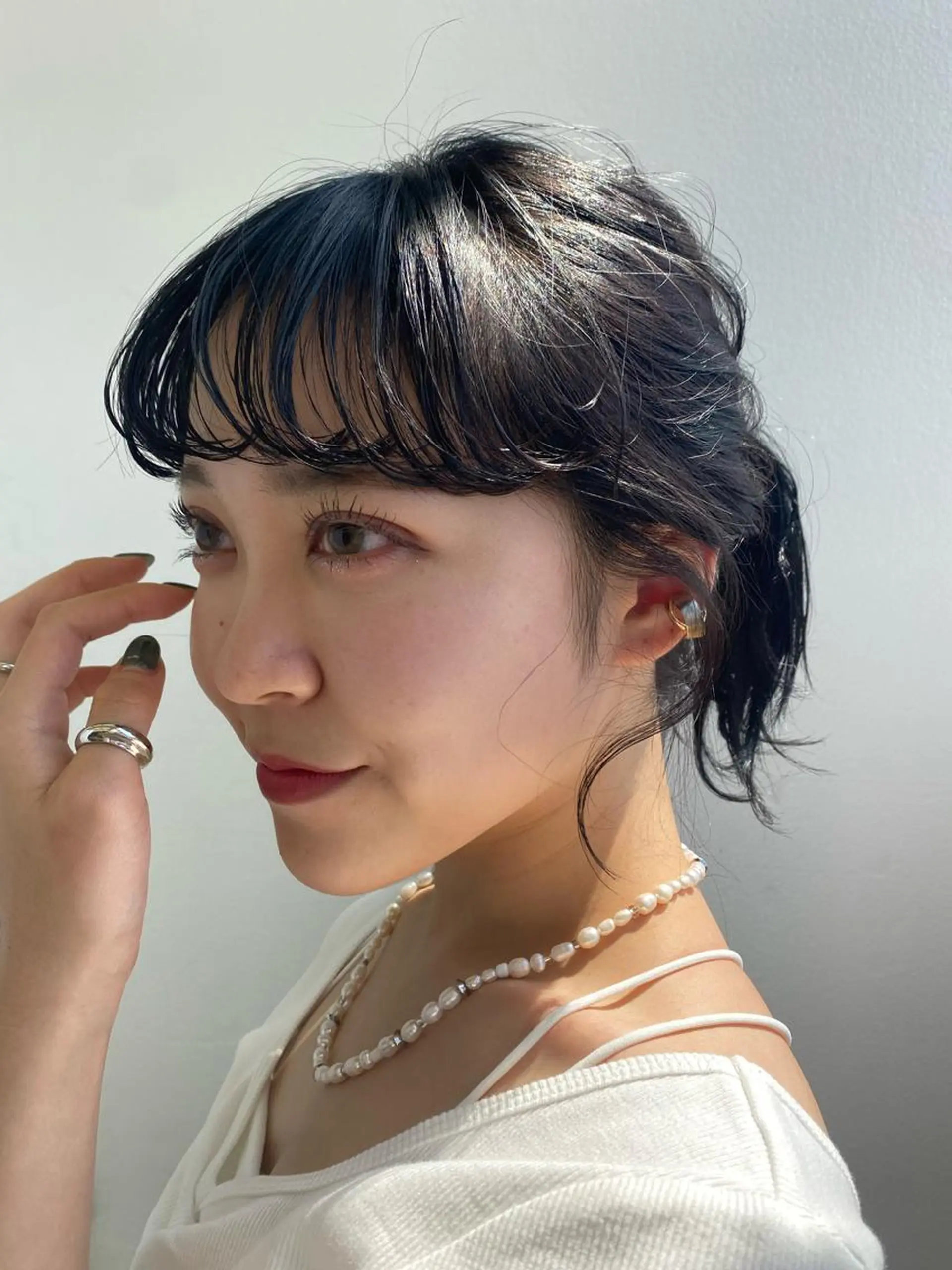 ミディアム ヘアカラー トリートメント maika /layer cutのヘアスタイル