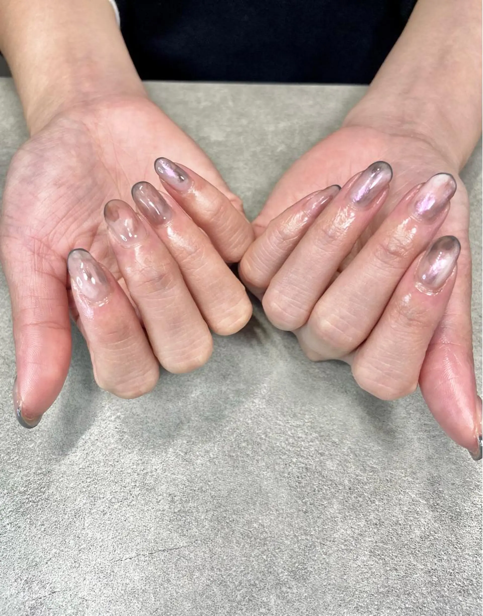 ネイル フレンチネイル ニュアンスネイル ピンク salon de oct.のネイルデザイン