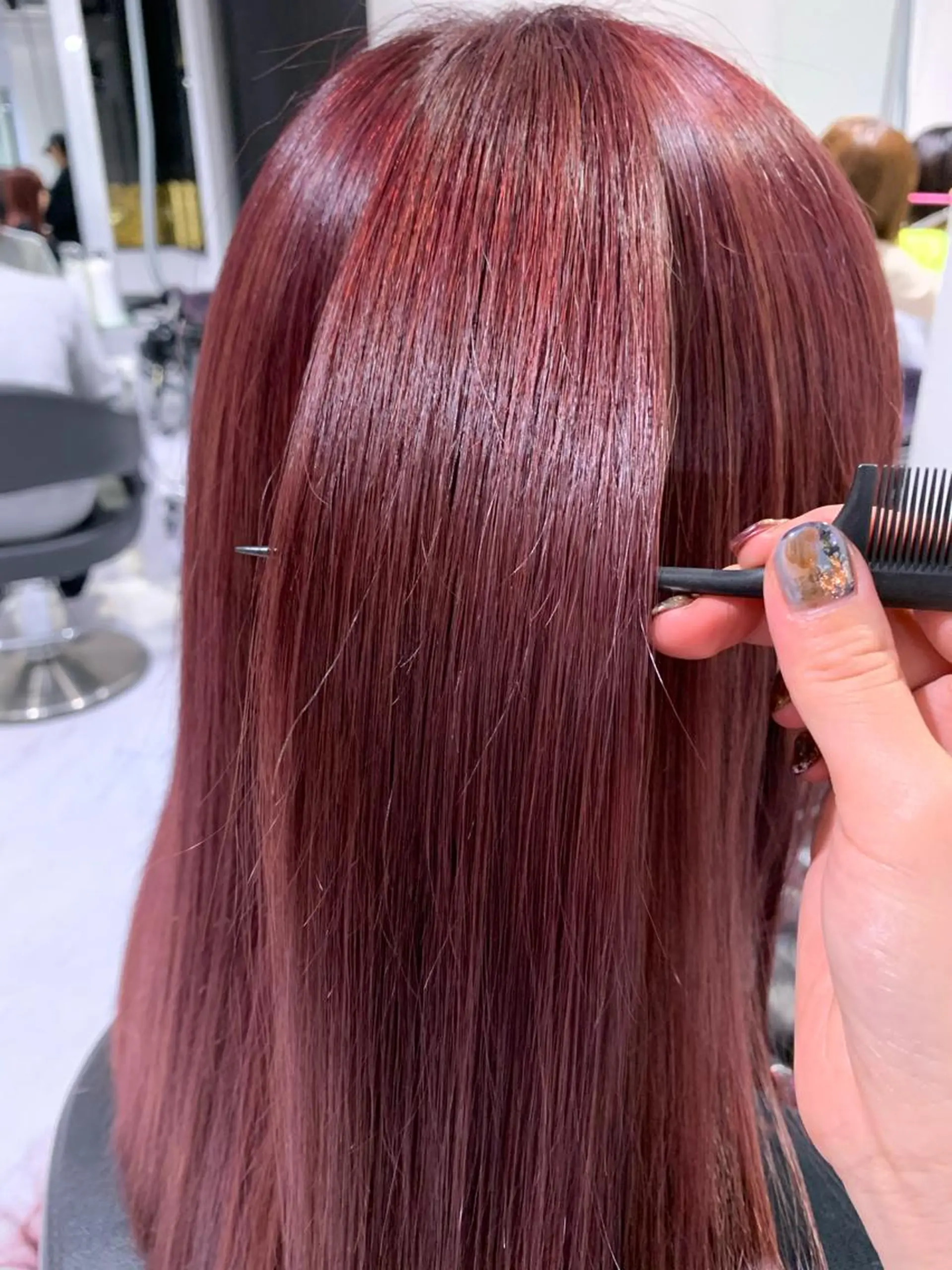 ミディアム カラー ピンクカラー カット トリートメント ヘッドスパ ヘアセット 大人かわいい💍🤍 ボブ/ショートボブのヘアスタイル