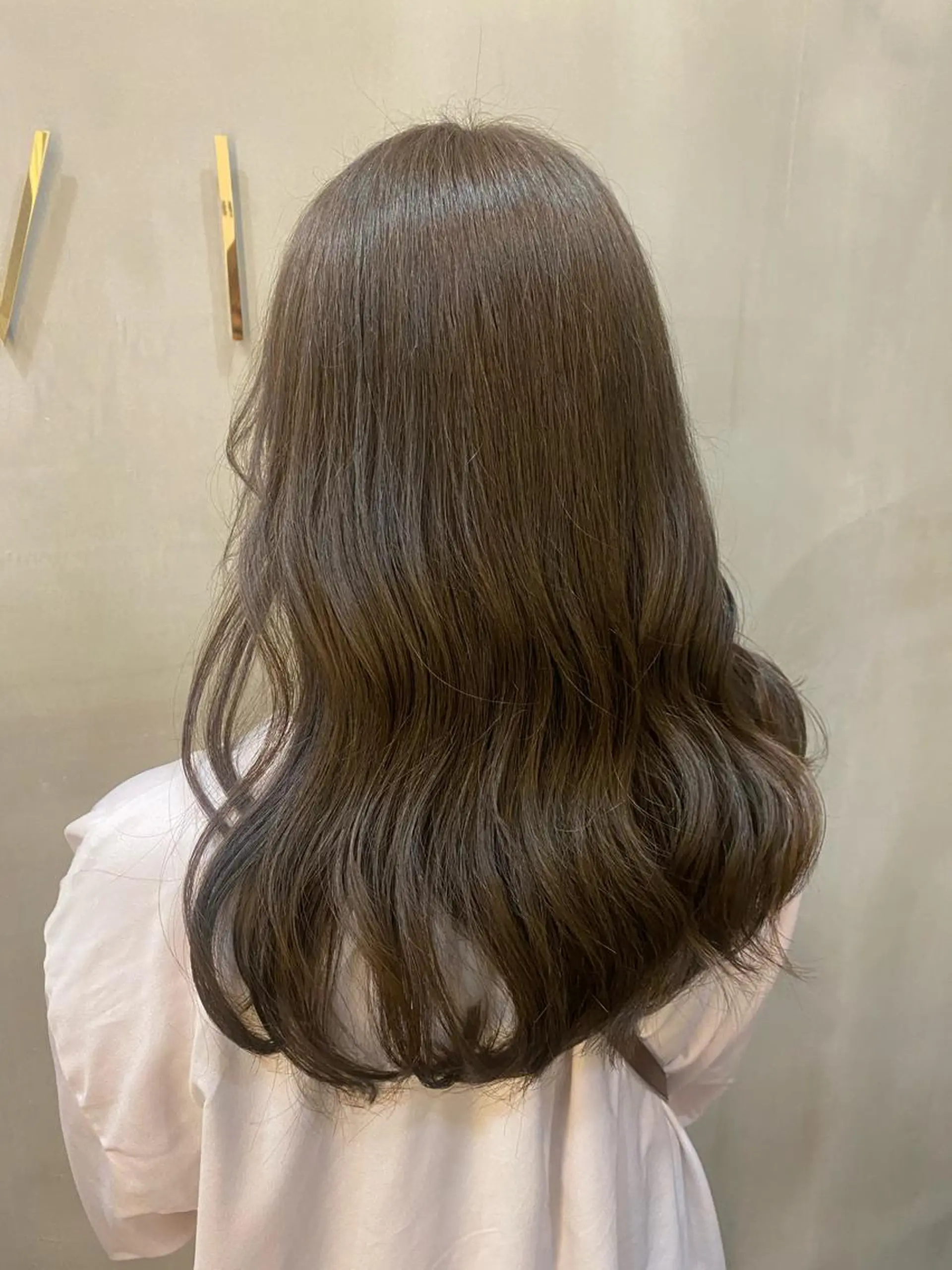 セミロング カラー 韓国×髪質改善カラー 💎hinaのヘアスタイル