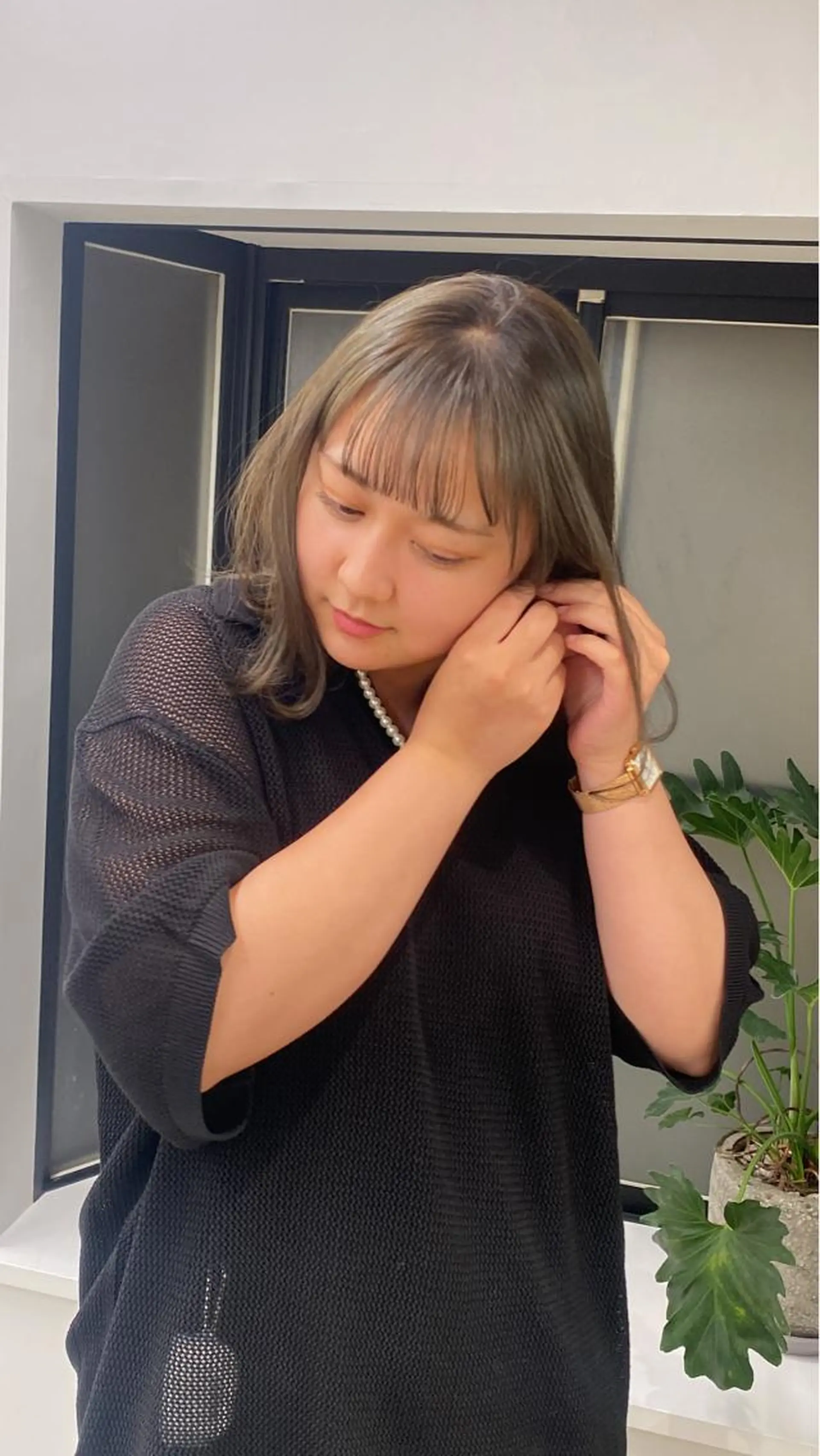 ミディアム カラー カット ヘアカラー トリートメント noa/ 渋谷のヘアスタイル