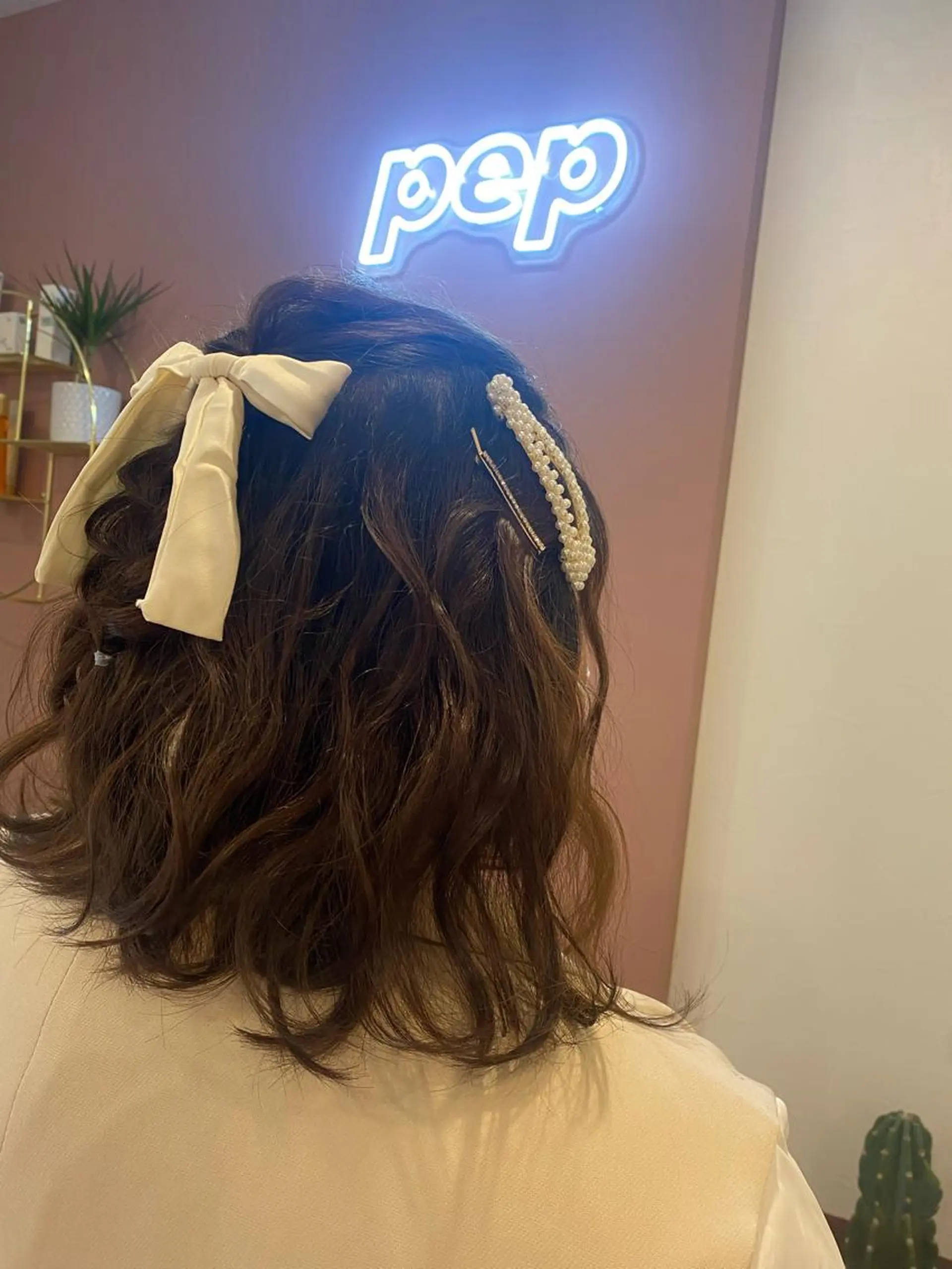 ミディアム ヘアアレンジ ヘアセット pep所属・pep natsumiのヘアスタイル