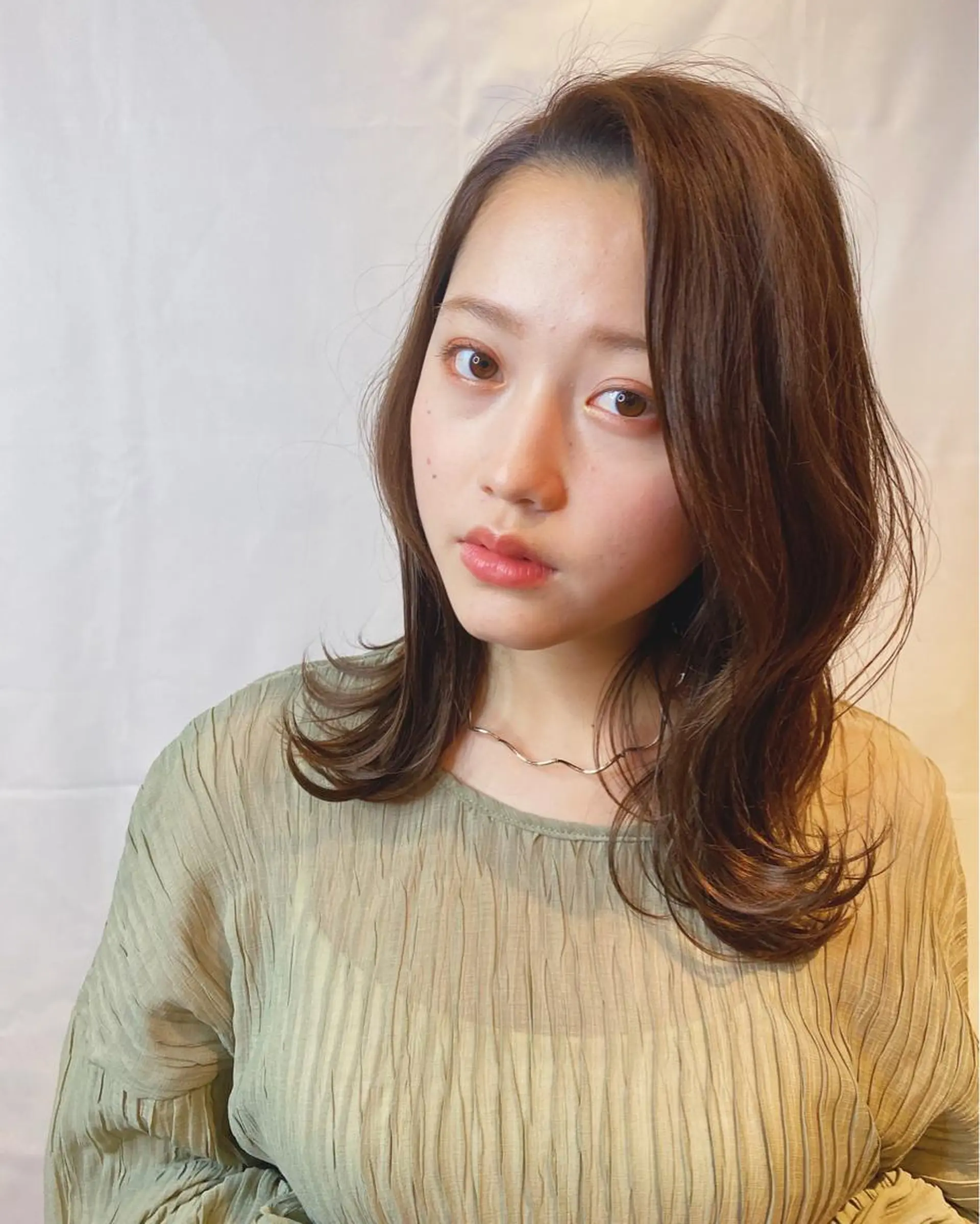 ミディアム カット ヘアカラー トリートメント arts調布 スタイリスト杉山翔也のヘアスタイル