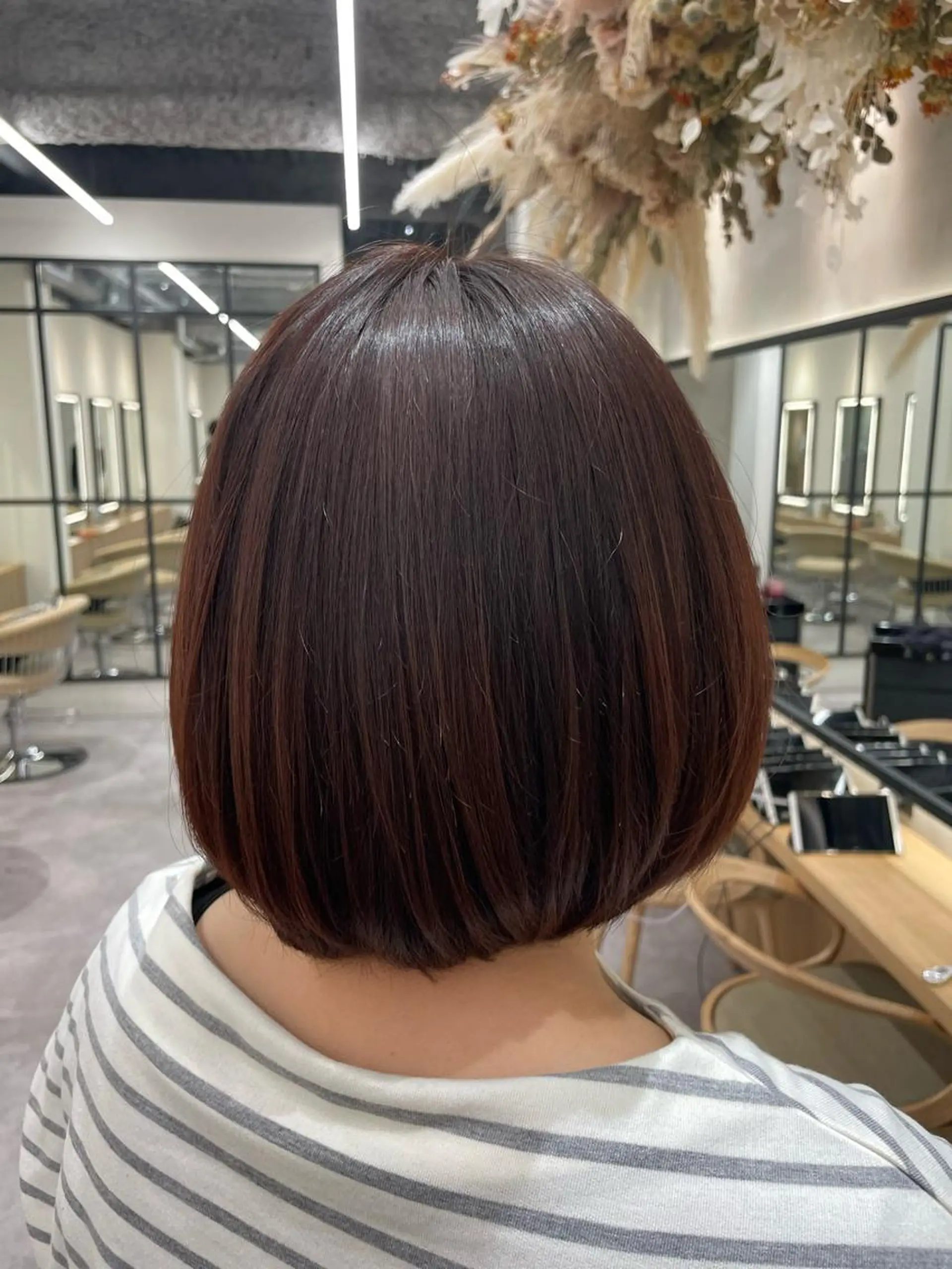 ショート レイヤー縮毛矯正 ささきすずね💗のヘアスタイル