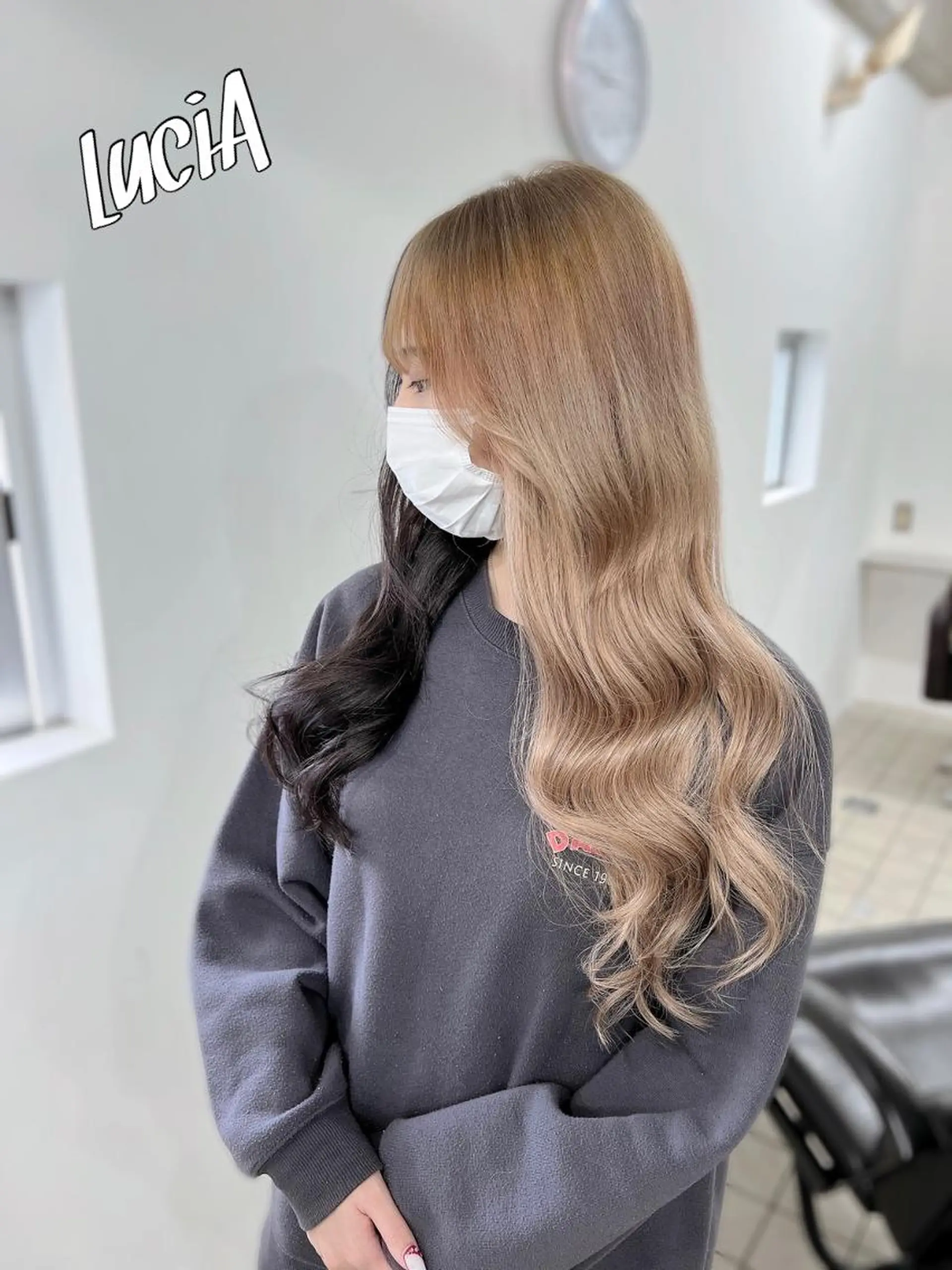 ロング カラー ヘアカラー エクステ LuciA/エクステ カラーのヘアスタイル