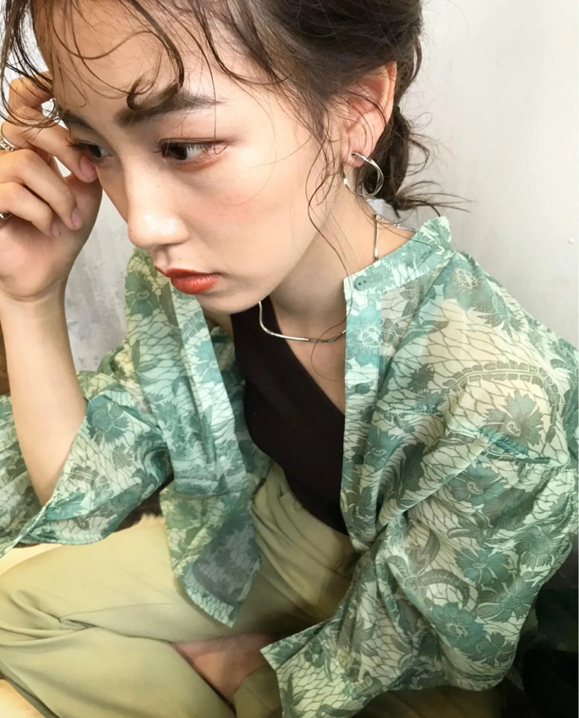 セミロング 韓国 / 中国ヘア 🦋Noniのヘアスタイル