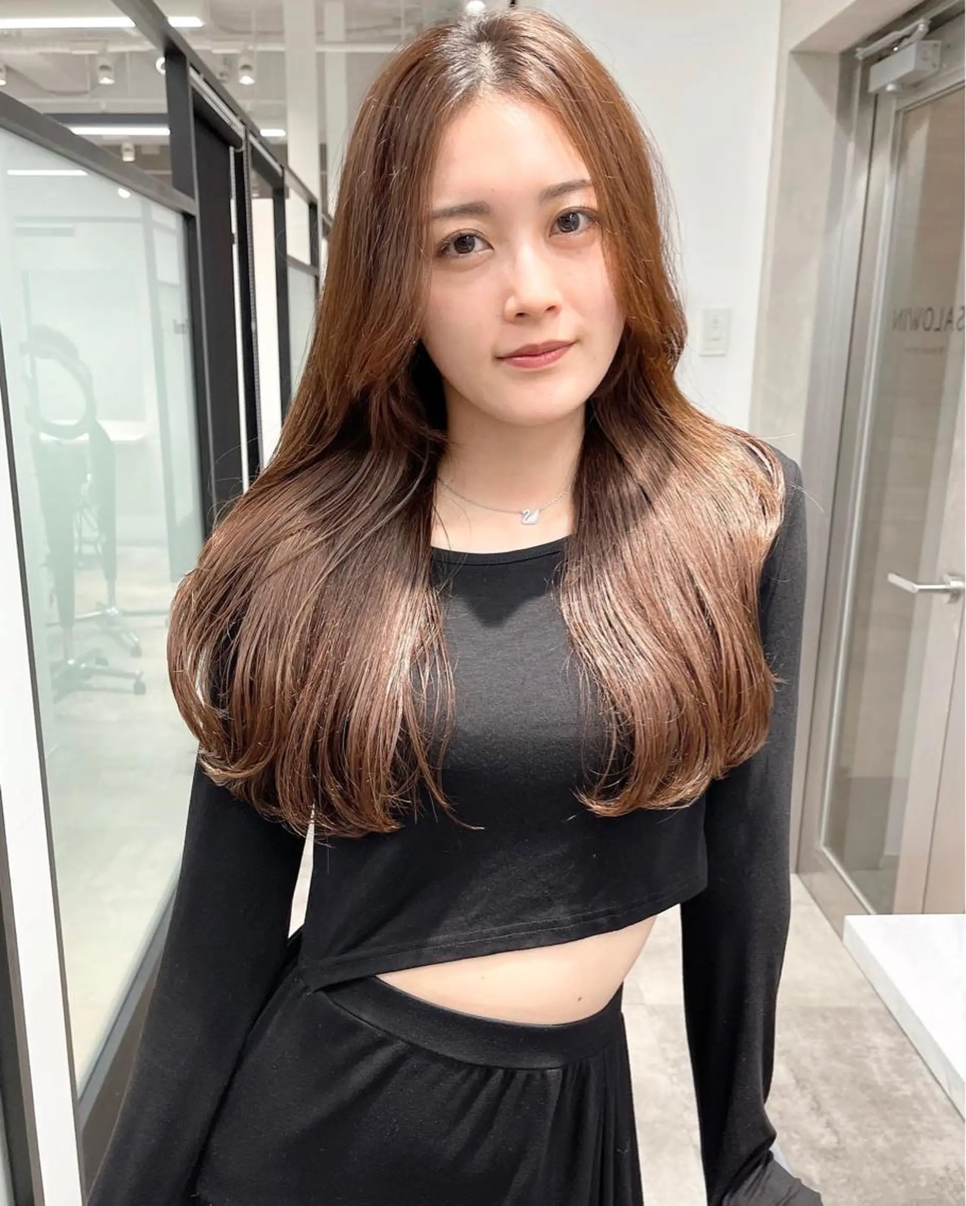 ロング 韓国風ヘア レイヤーカット カット ヘアカラー トリートメント 韓国レイヤーカット 髪質改善▫️水野有真のヘアスタイル