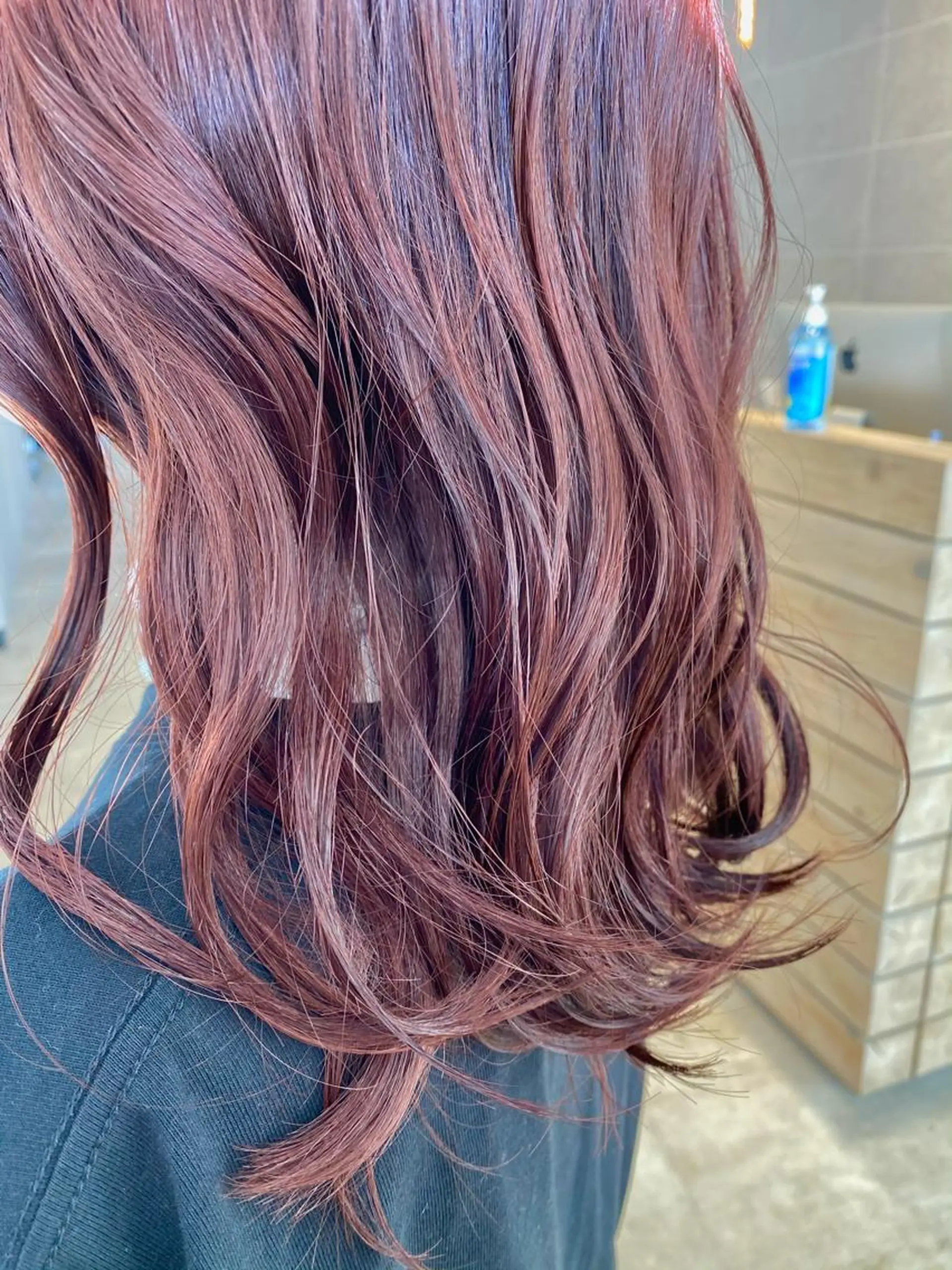 セミロング カラー ピンクカラー カット ヘアカラー ピンク/ベージュ /似合わせ/田島百華のヘアスタイル