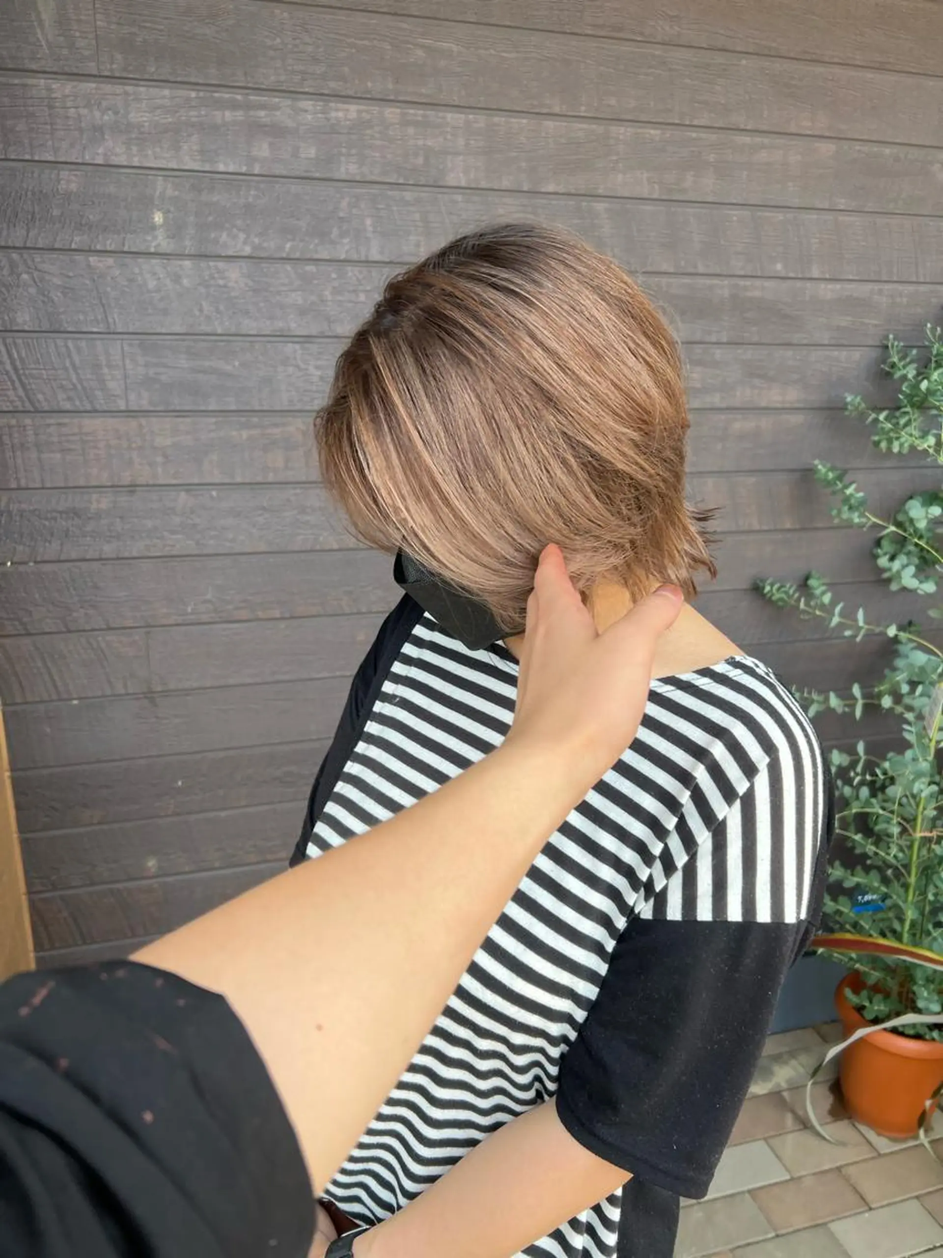 ショート カラー ヘアカラー 太白区白髪ぼかし/ ボブカット/千葉達人のヘアスタイル