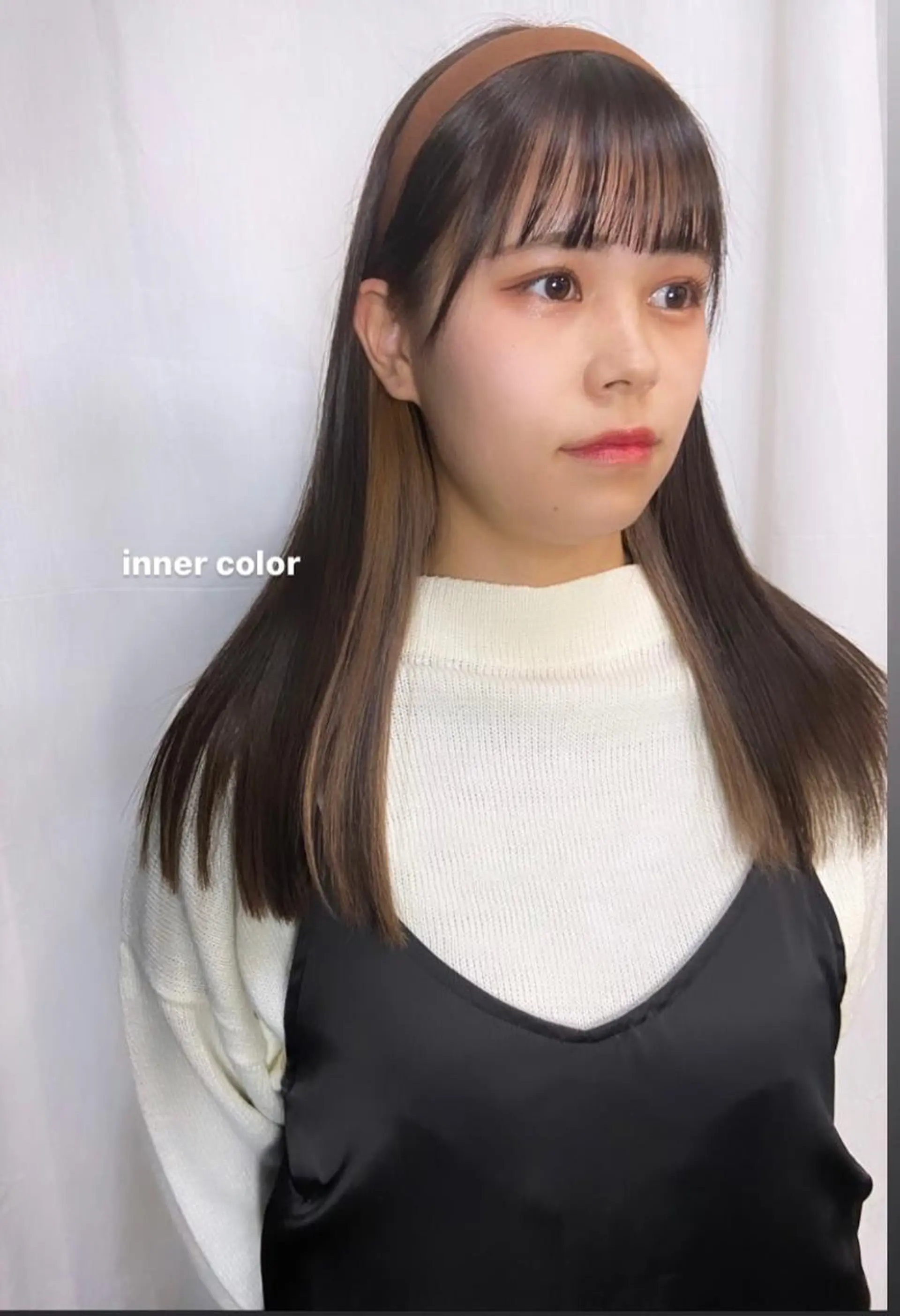 セミロング カラー グレージュ 松尾太樹 【pia】福岡美容室のヘアスタイル