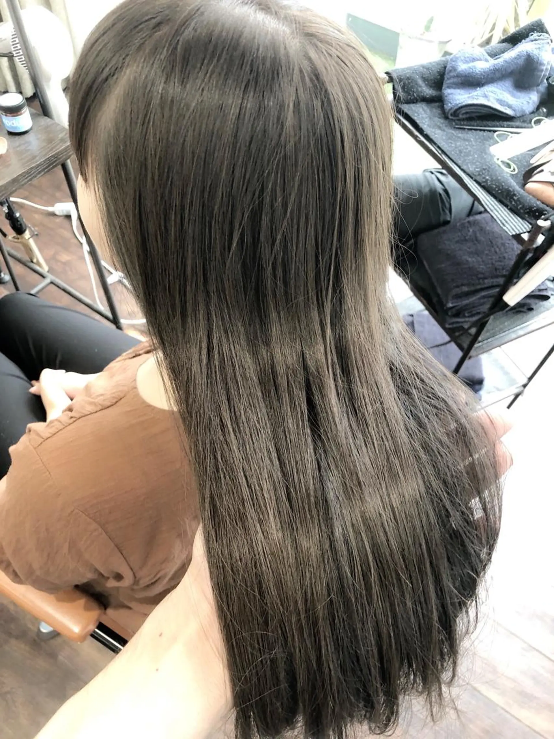 カラー イルミナカラー ヘアカラー トリートメント ヘッドスパ グレージュ/髪質改善 Yamato.hのヘアスタイル