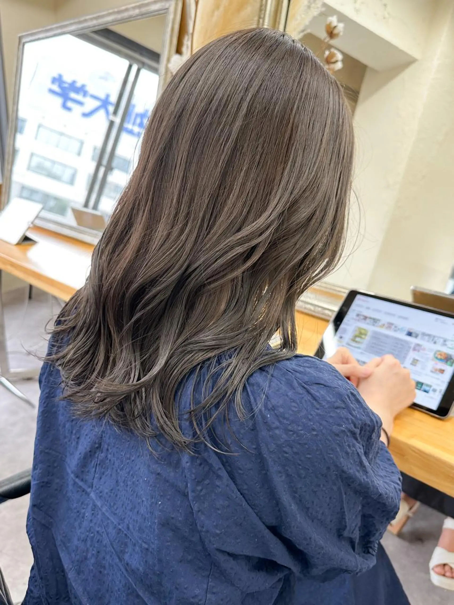 カラー ヘアカラー メンズパーマモデル 募集RIKOのヘアスタイル