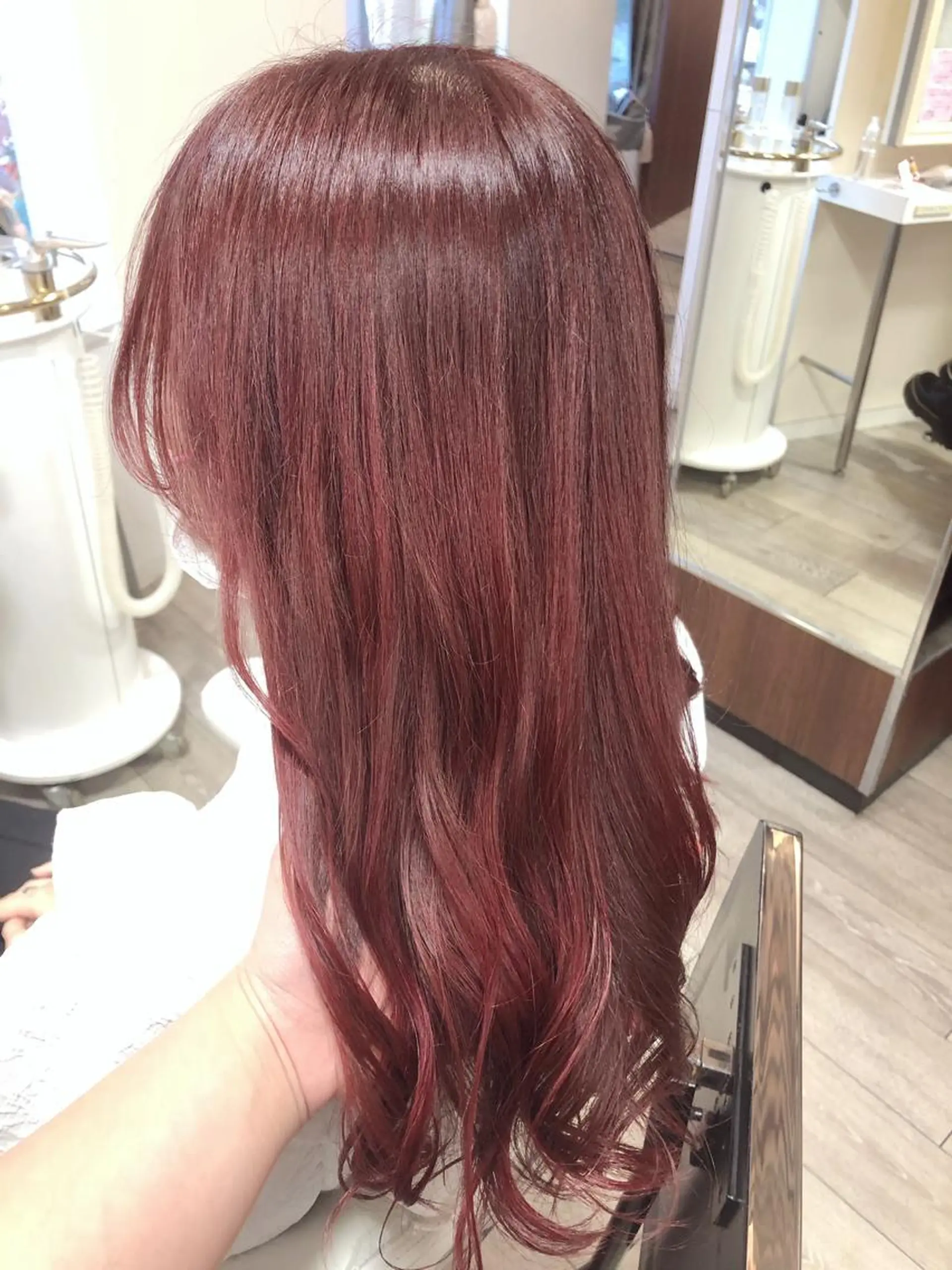 セミロング カラー ブリーチ ブリーチなしカラー いけがみ ゆかなのヘアスタイル