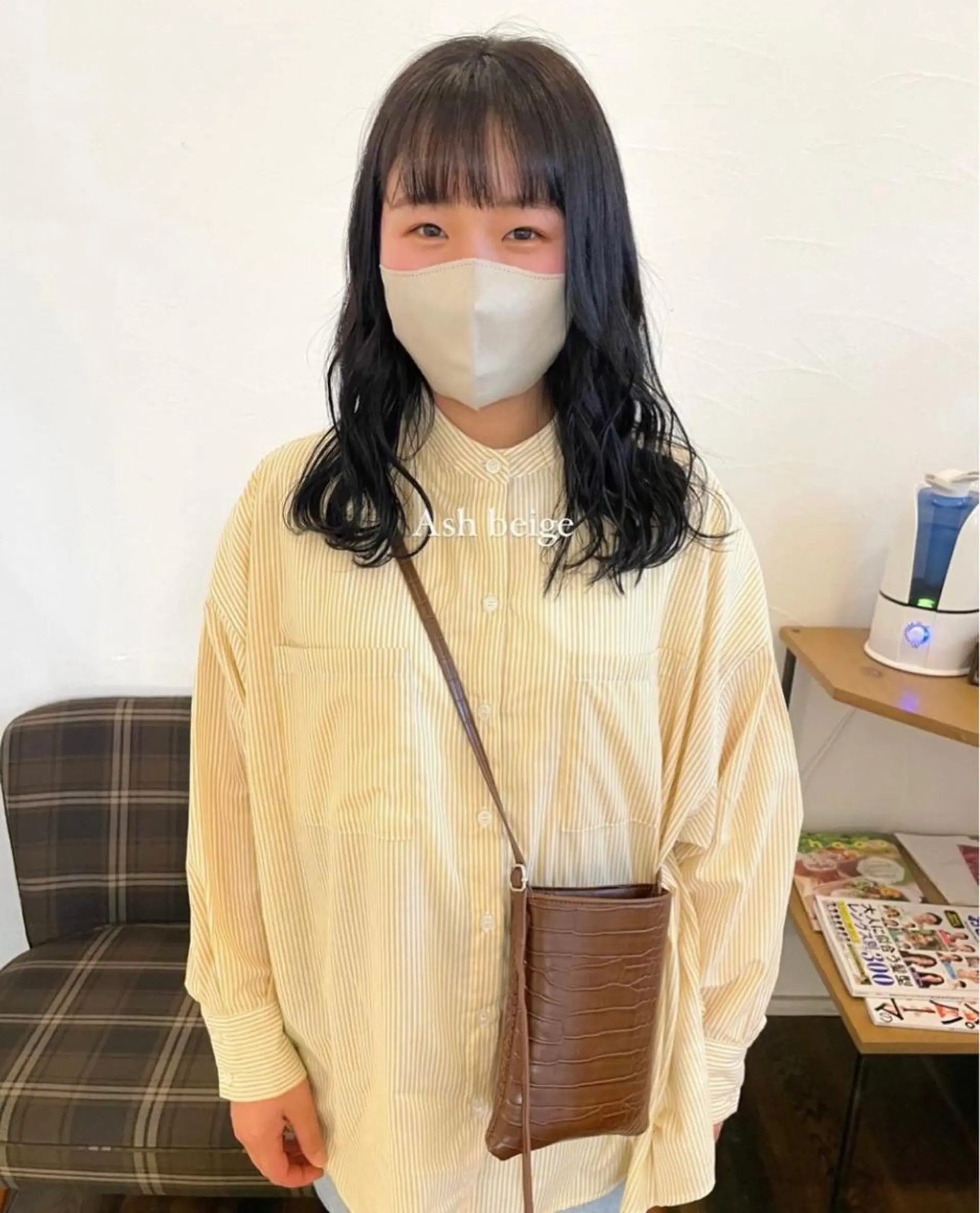 ミディアム カラー Musee plume所属・荻野七菜子 ボブのヘアスタイル